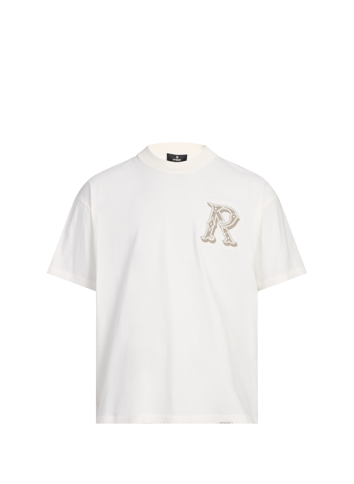 Embroidered cotton T-shirt REPRESENT White