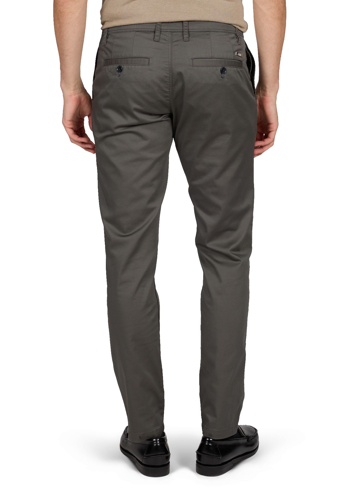 Pantalon slim en coton mélangé ARMANI EXCHANGE Kaki