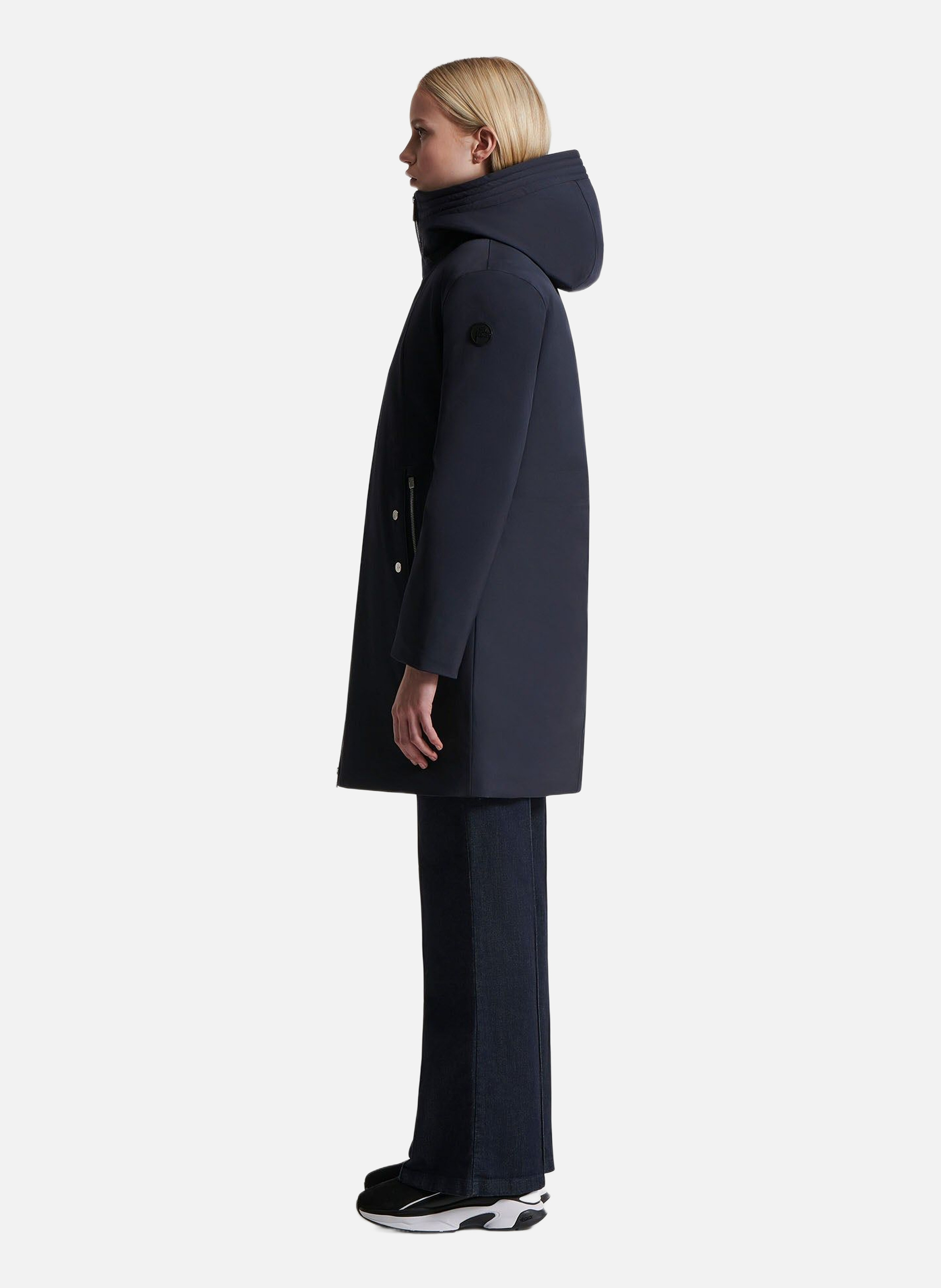 Manteau misha col montant coupe regular FUSALP Bleu