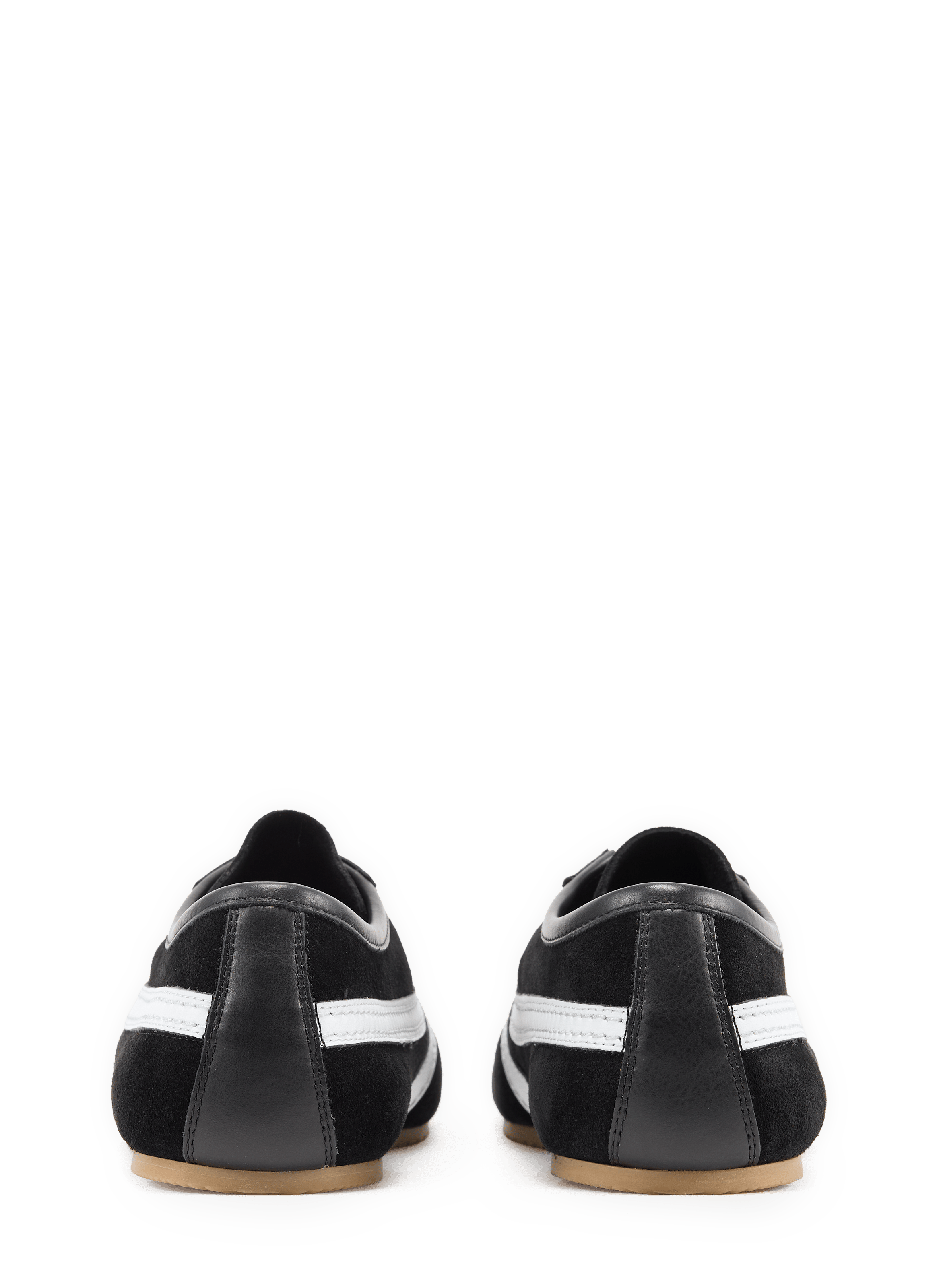 Two-material sneakers with a thin leather sole DRIES VAN NOTEN Black