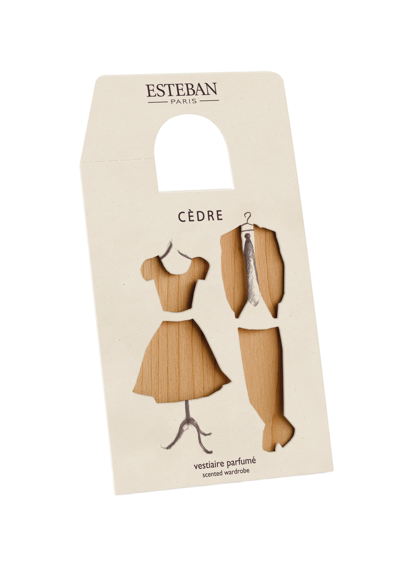 Carte parfumée Cèdre ESTEBAN Beige