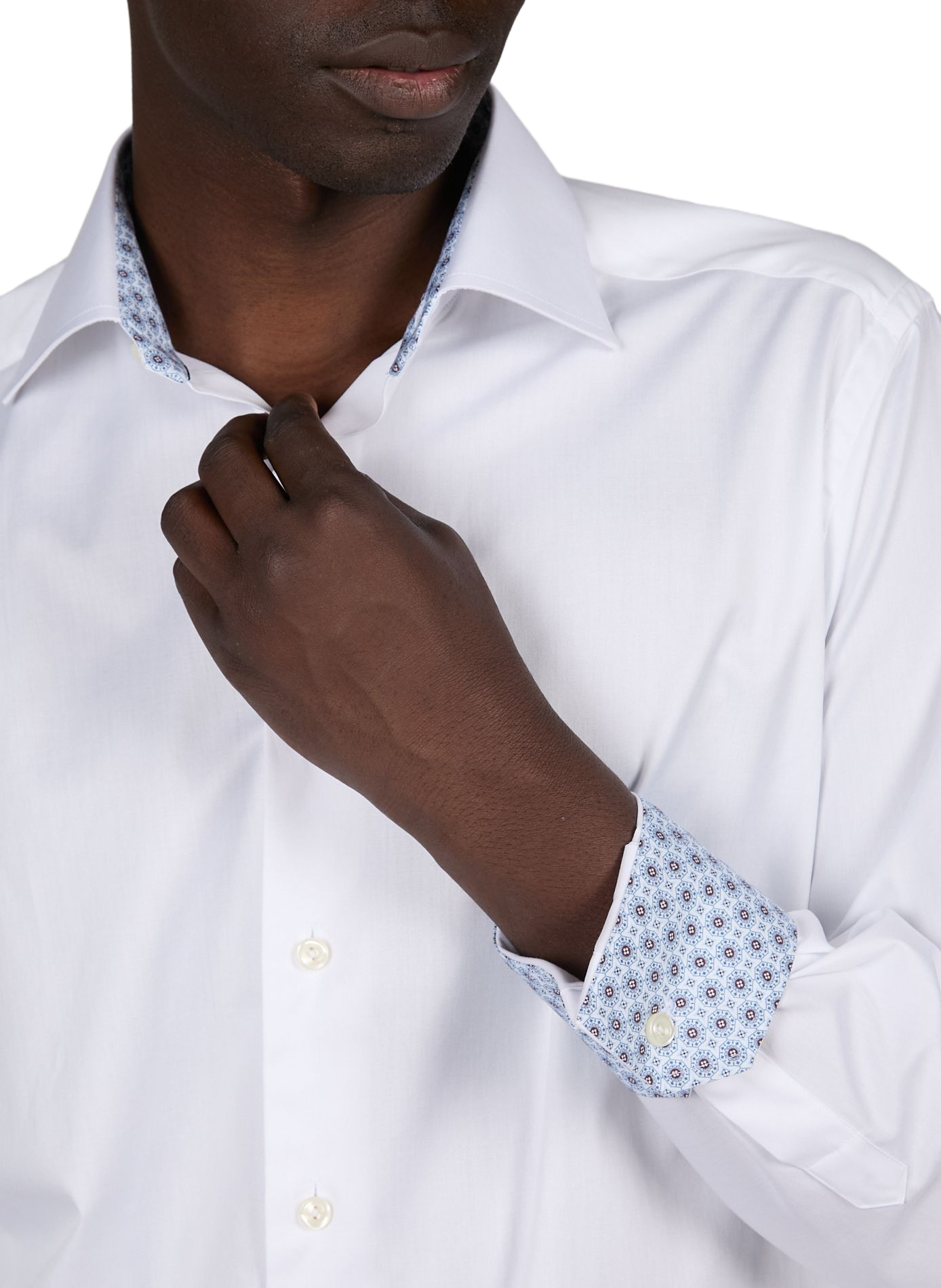 Straight cotton shirt ETON White