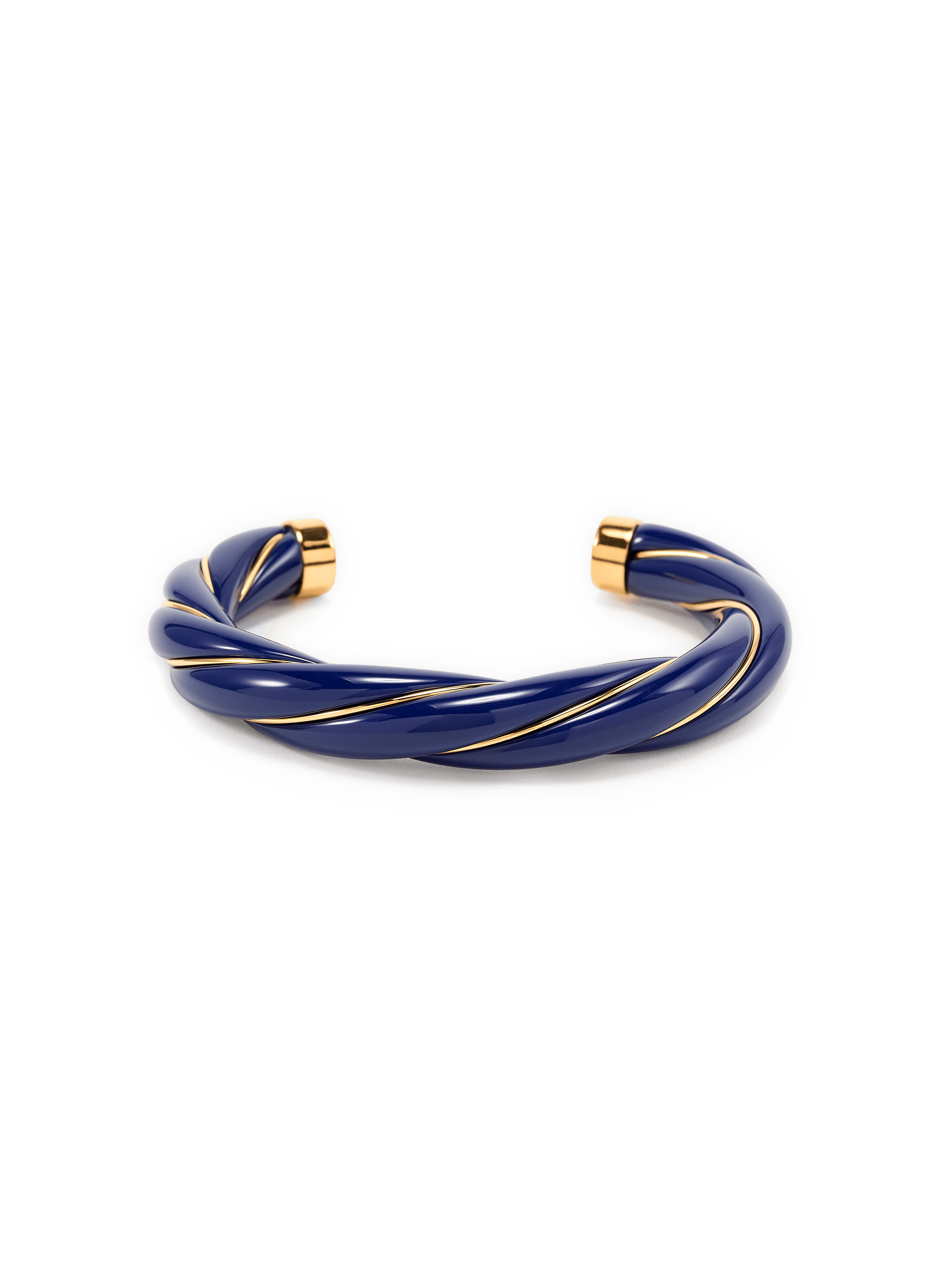 Twisted bangle bracelet AURELIE BIDERMANN Blue