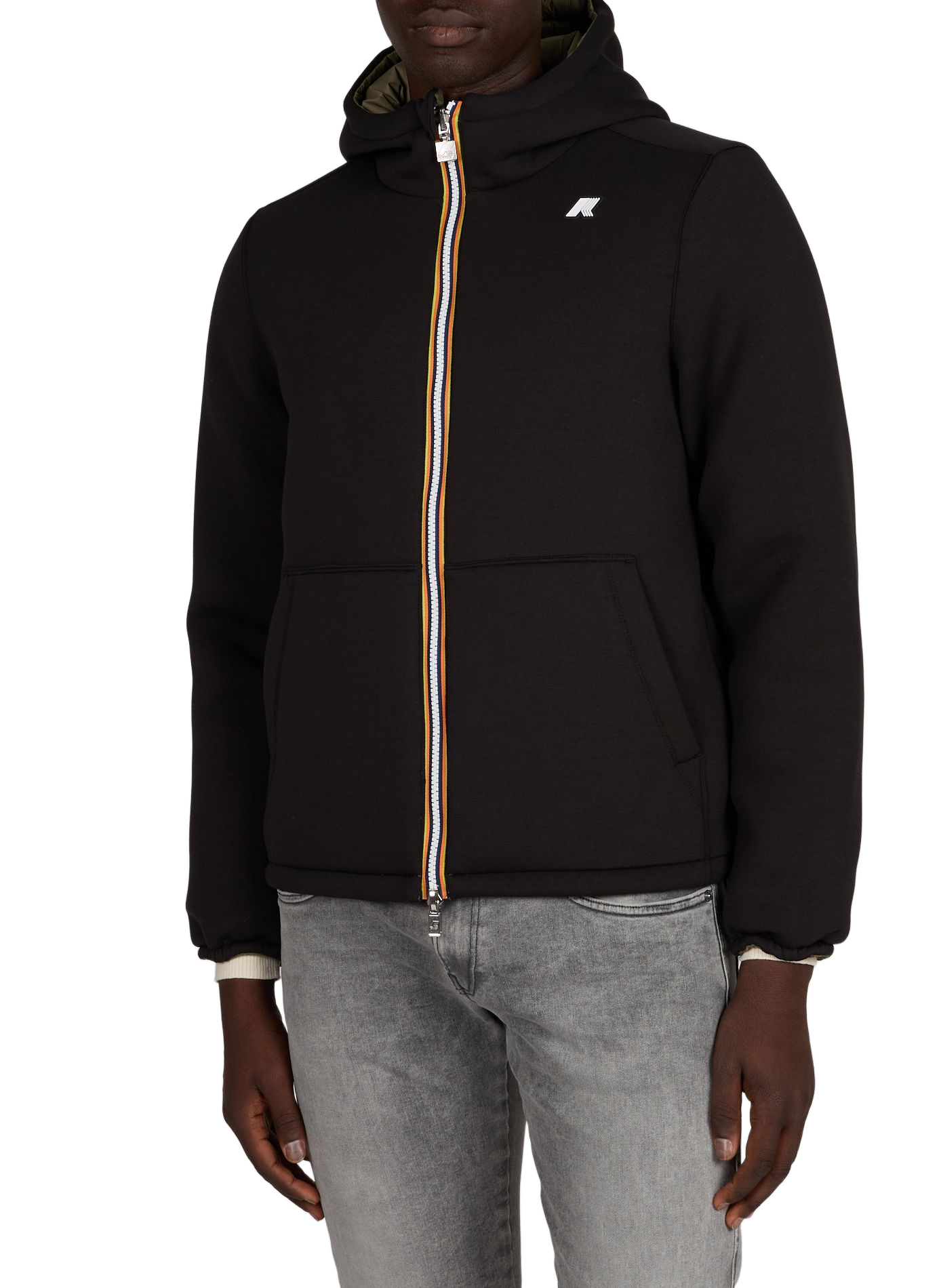 High-neck sweatshirt K-WAY Khaki