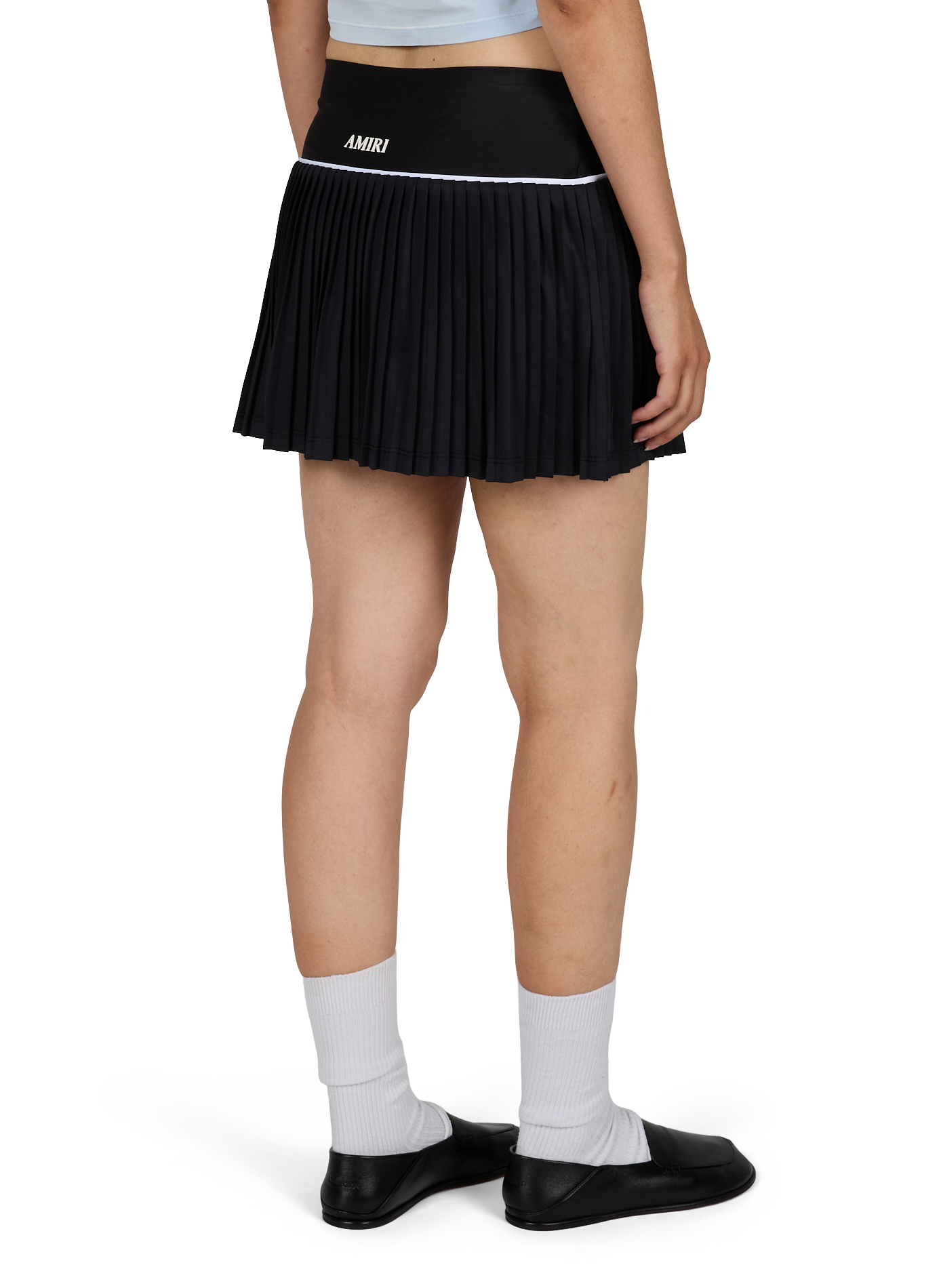 Plissier Minirock AMIRI Schwarz