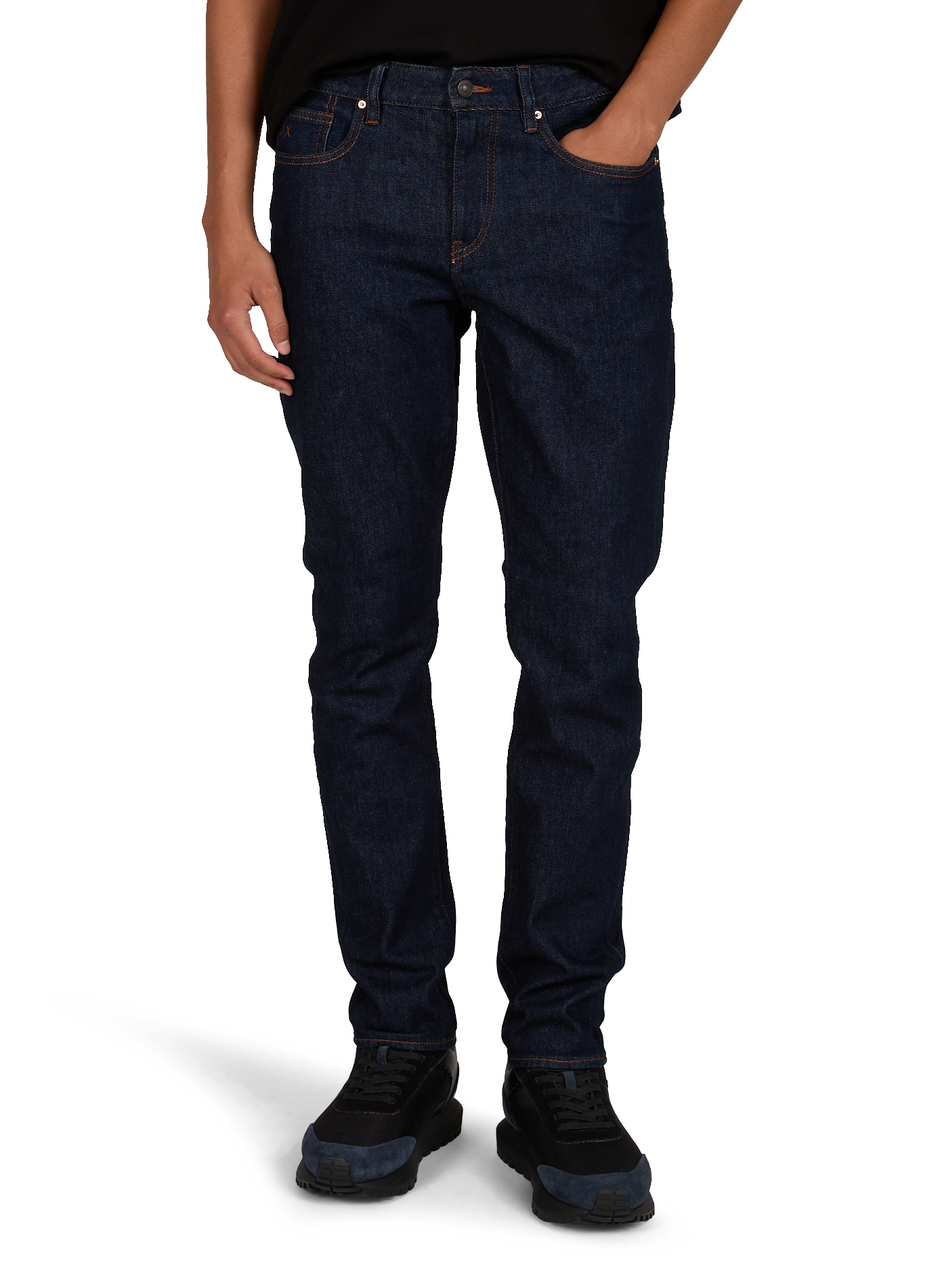 Slim fit jeans van gemengd katoenen stretch denim ARMANI EXCHANGE