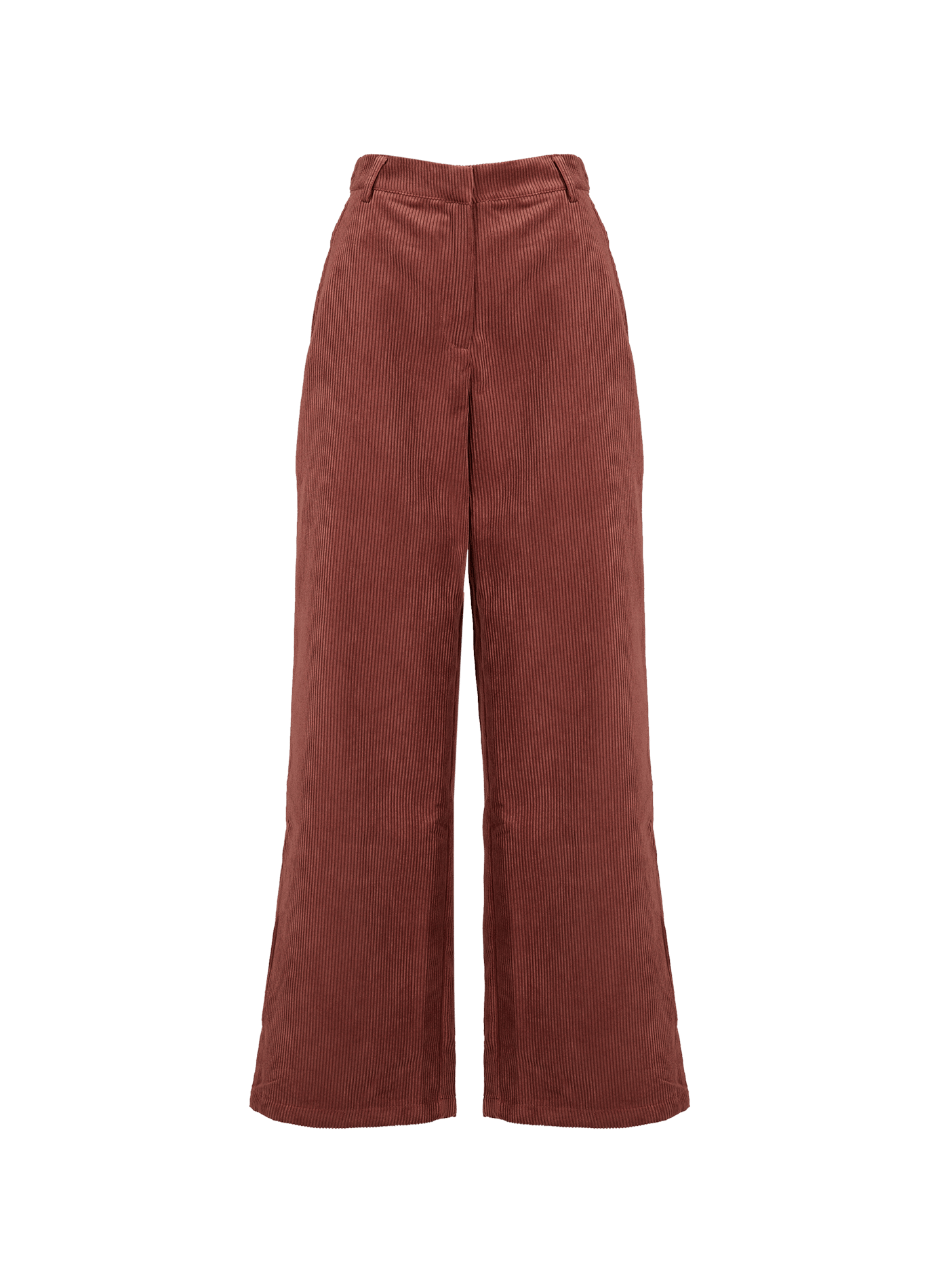 Pantalon large en velours côtelé VILA Beige