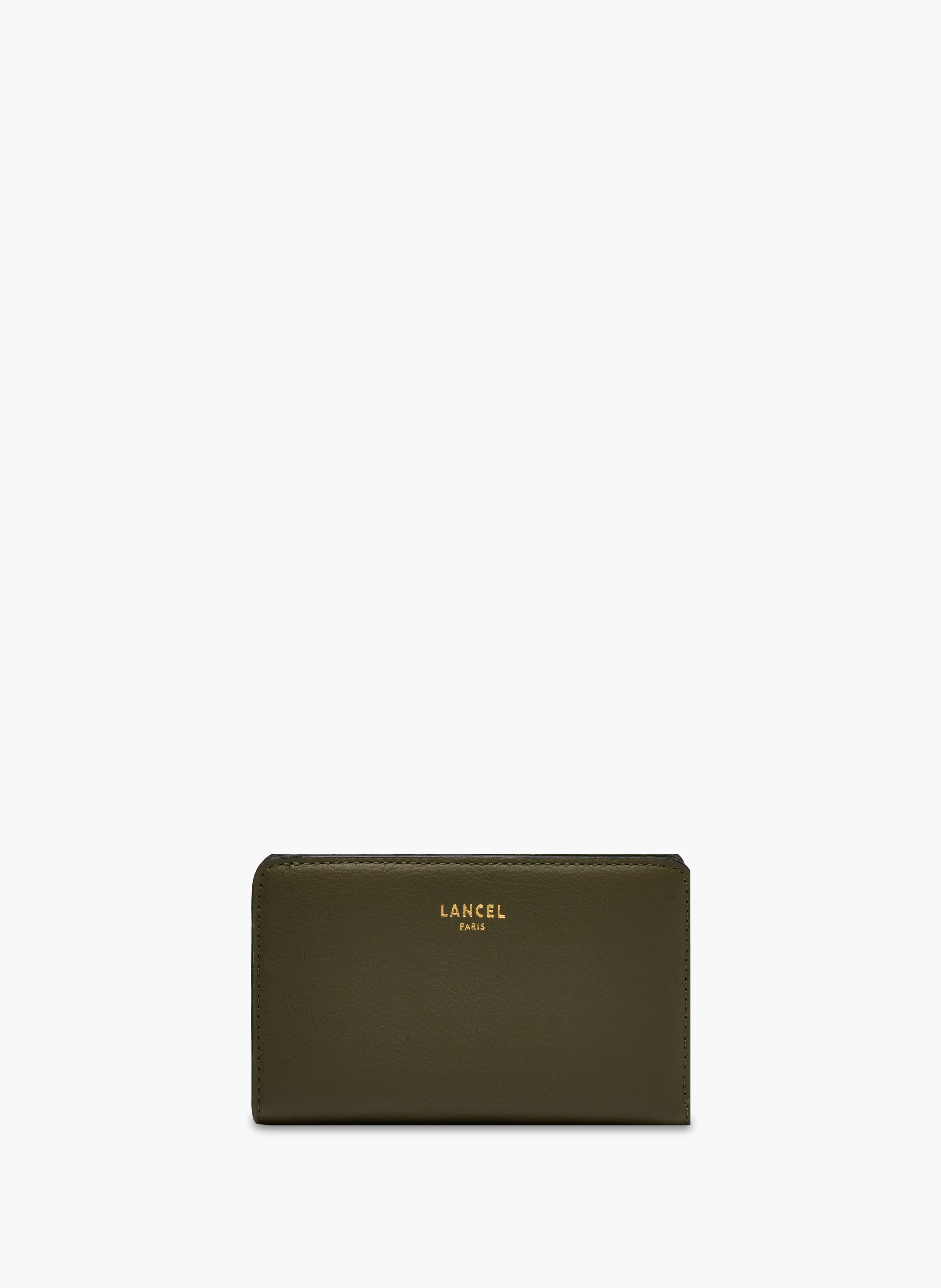 Portefeuille rectangulaire zippé bcbg de lancel en cuir LANCEL Vert