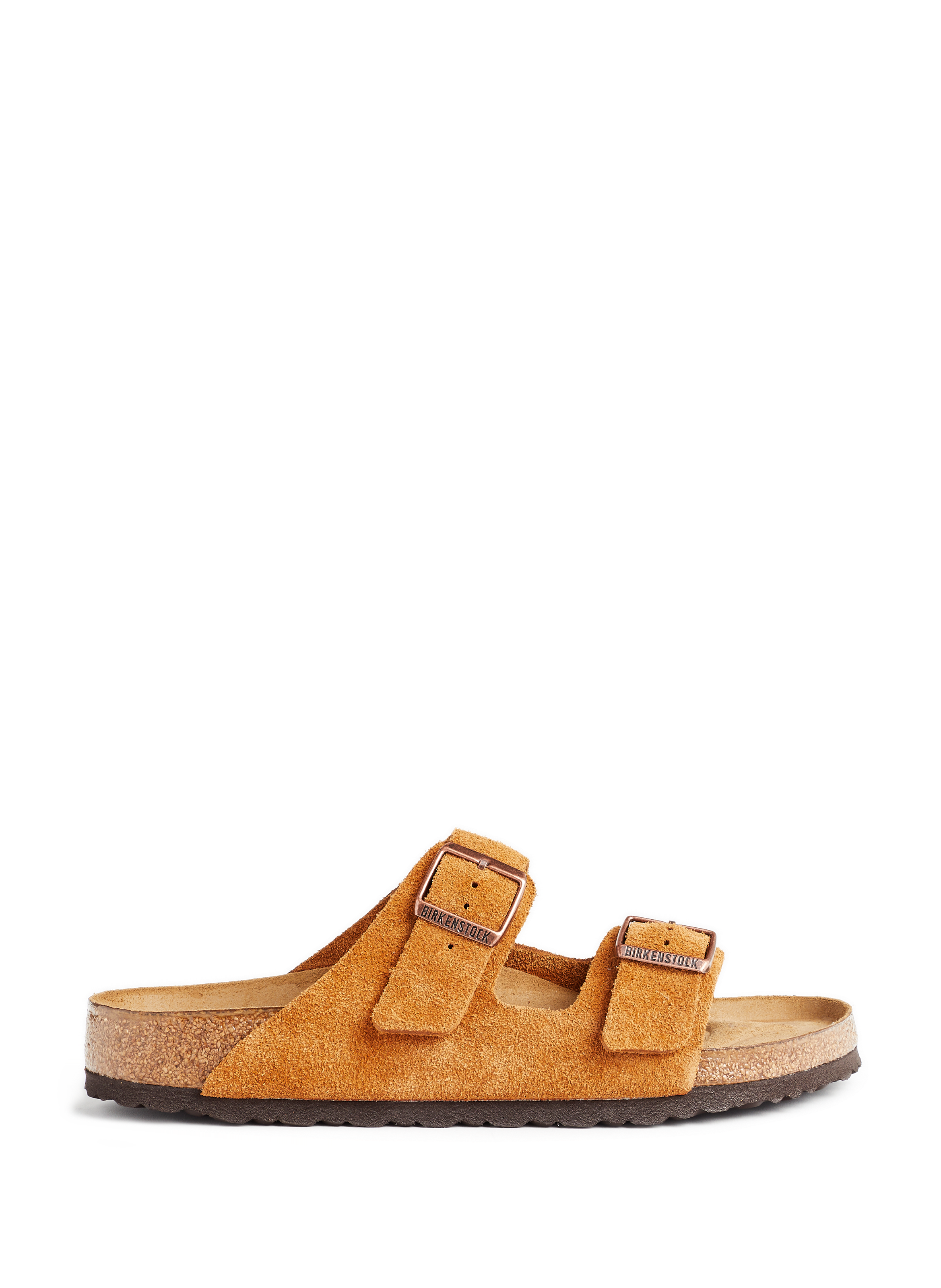 BIRKENSTOCK Sandales Arizona en cuir retourné Marron