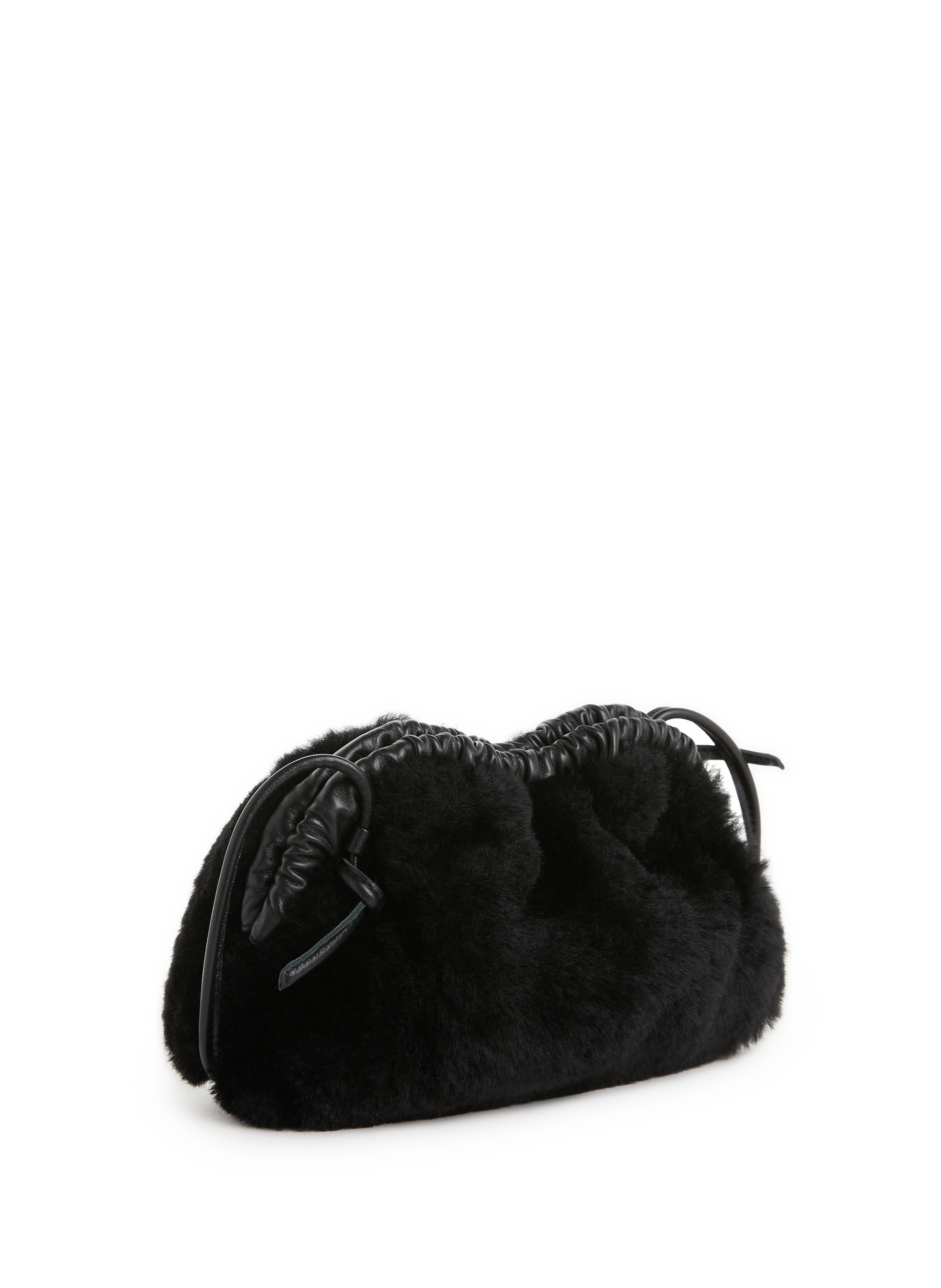 Sac à main Mini Cloud Clutch en peau lainée