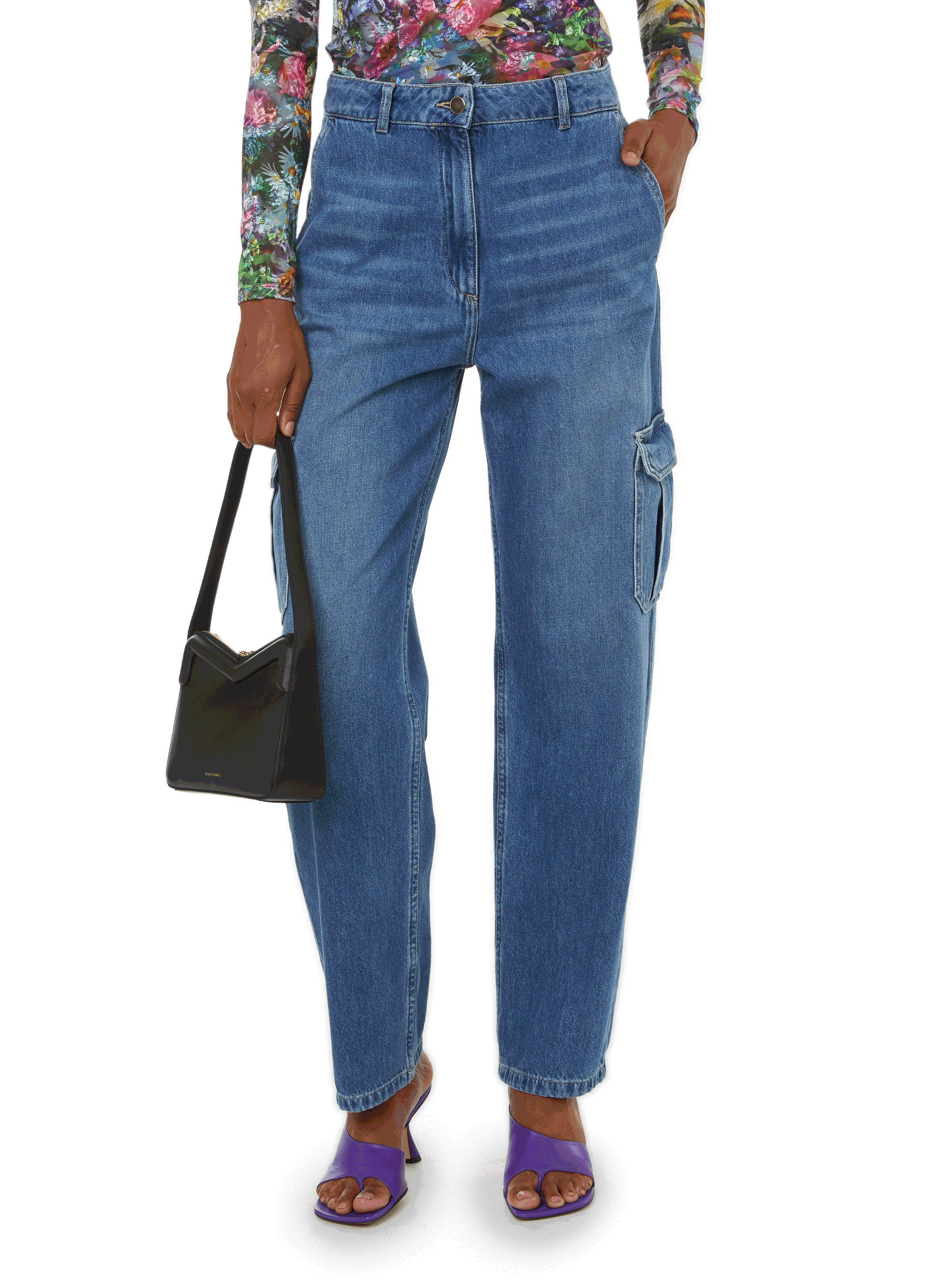 SAISON 1865 Cargo-style jeans  Green
