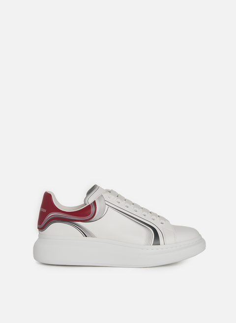 Oversized leather sneakers WhiteALEXANDER MCQUEEN 