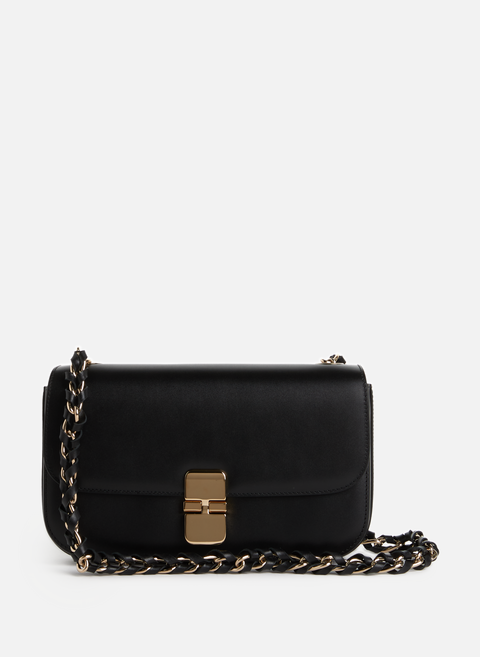 Baguette-Tasche „Grace“ aus schwarzem LederA.PC 