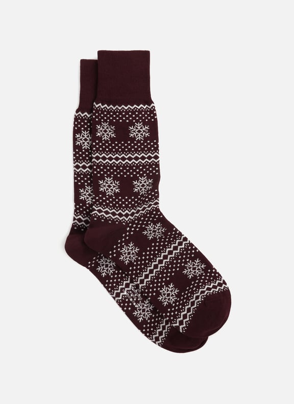 Cotton socks Red by AU PRINTEMPS PARIS AU PRINTEMPS PARIS Cotton socks Red