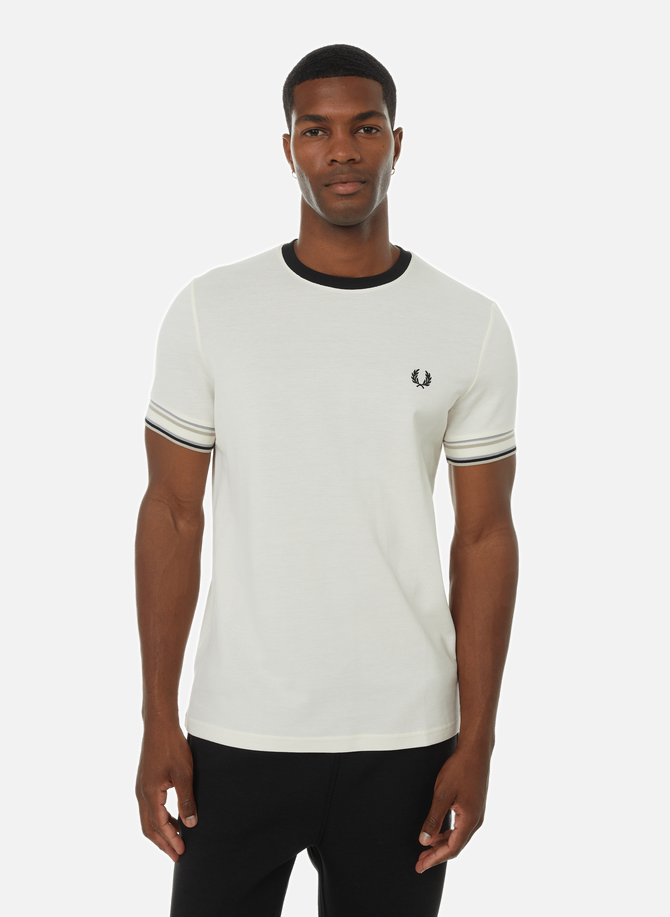 Bold Tipped cotton T-shirt FRED PERRY