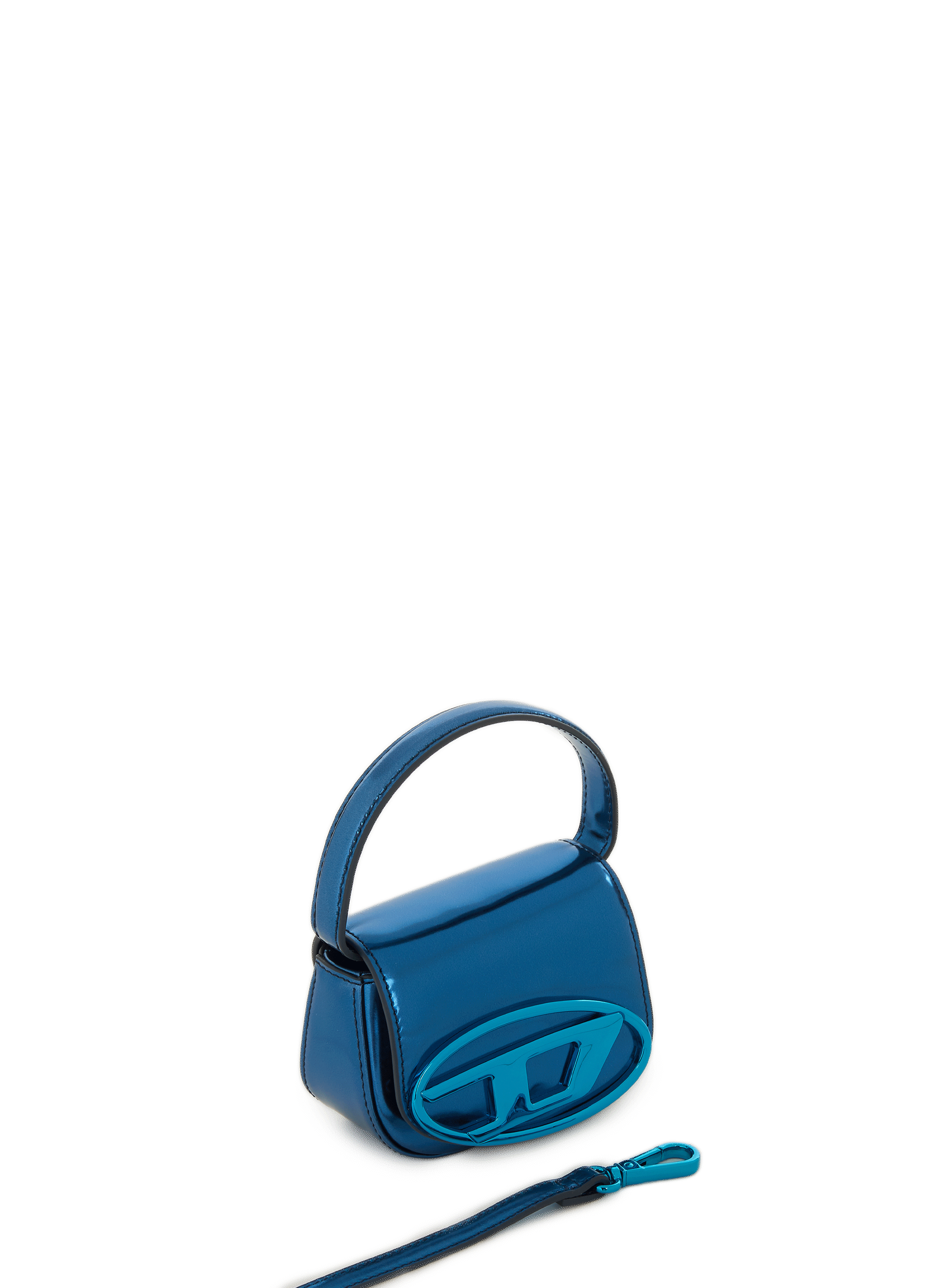 Mini sac en cuir métallisé