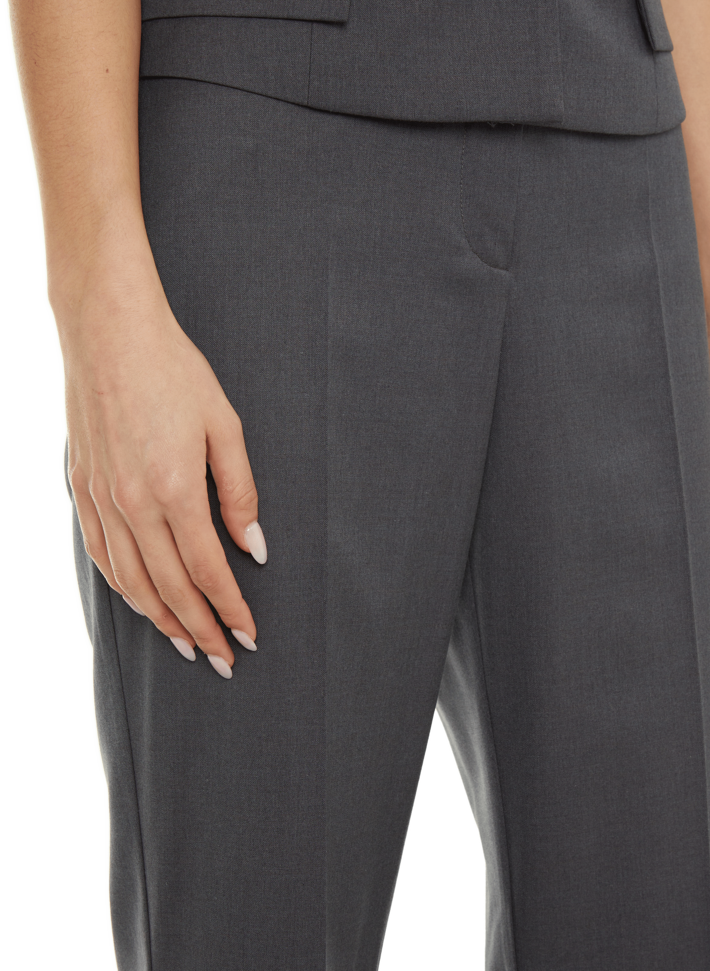 Pantalon bootcut  REMAIN Gris