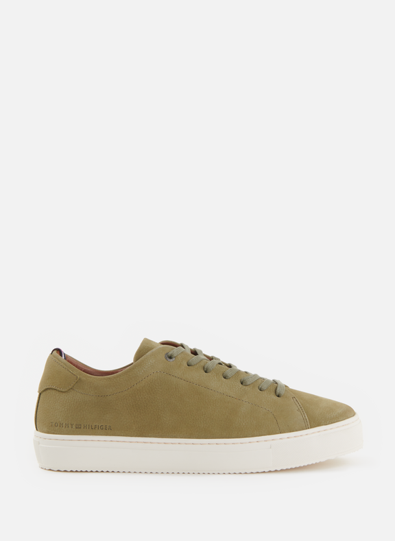 TOMMY HILFIGER  Leather sneakers Green