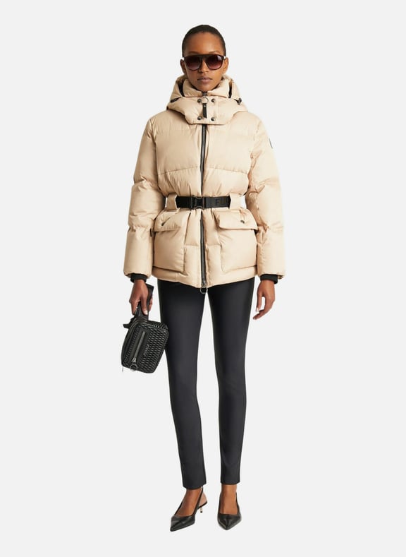 Manteau oria col montant coupe oversize Beige by FUSALP FUSALP Manteau oria col montant coupe oversize Beige