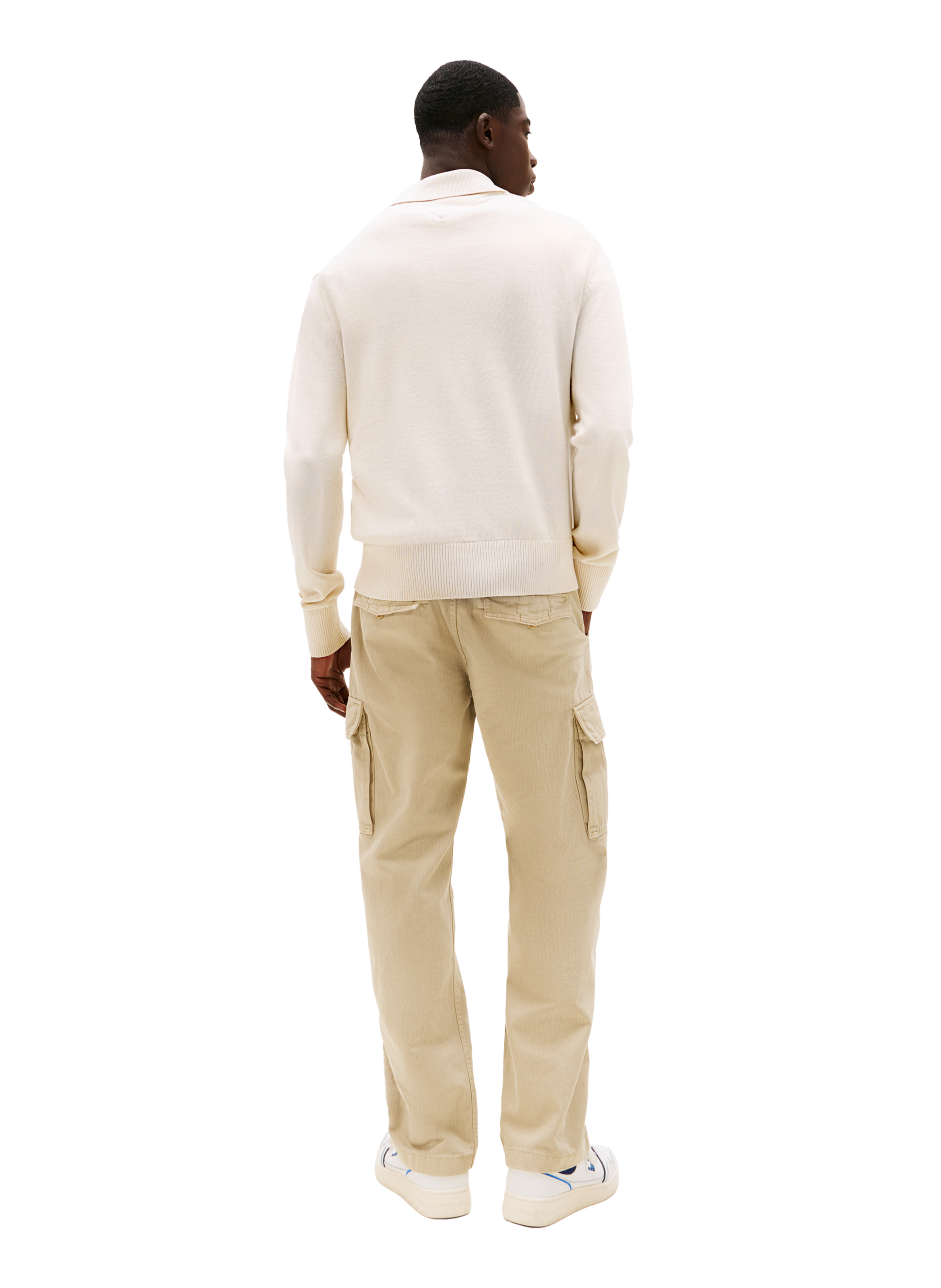 Long sleeve polo shirt TOMMY HILFIGER Beige