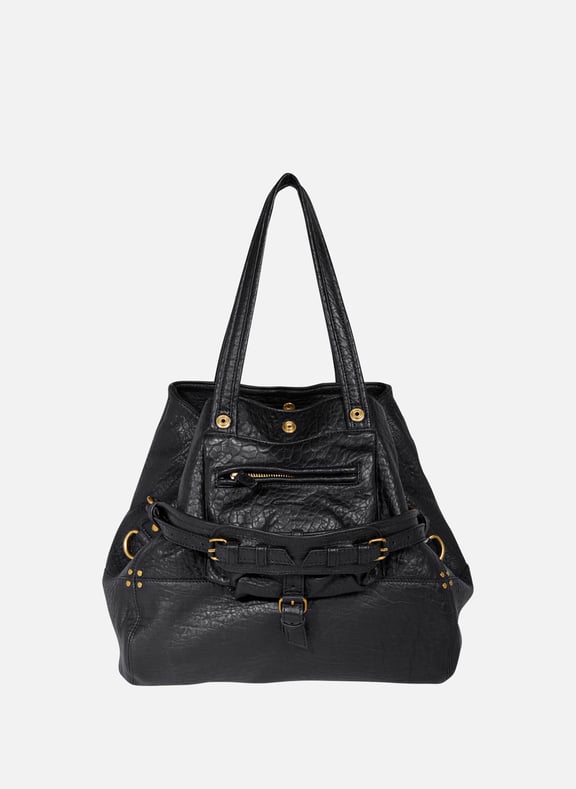 Sac à main Billy M en cuir d'agneau Noir by JÉRÔME DREYFUSS JÉRÔME DREYFUSS Sac à main Billy M en cuir d'agneau Noir