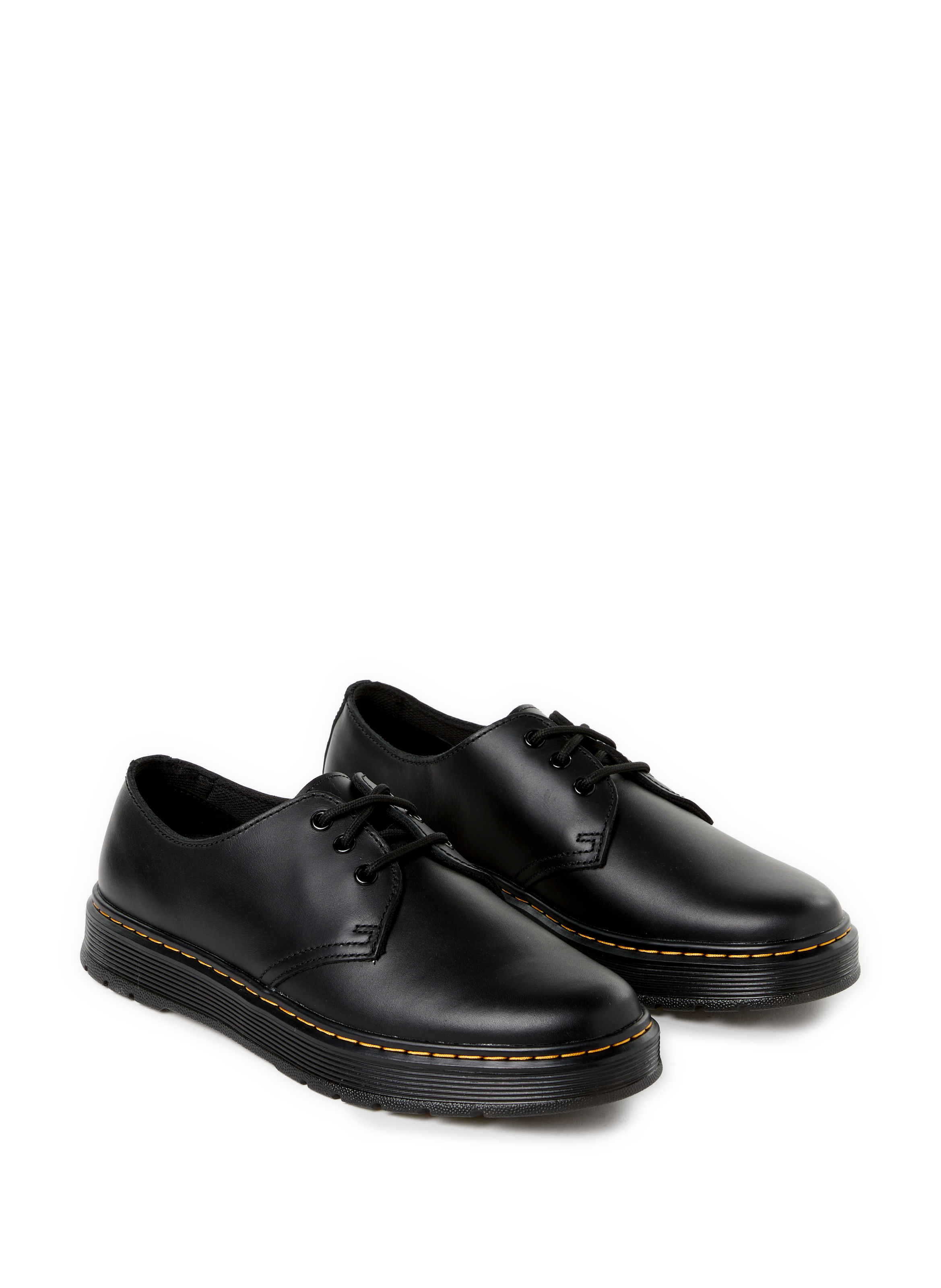 Calfskin leather lace-up loafers DR. MARTENS Black