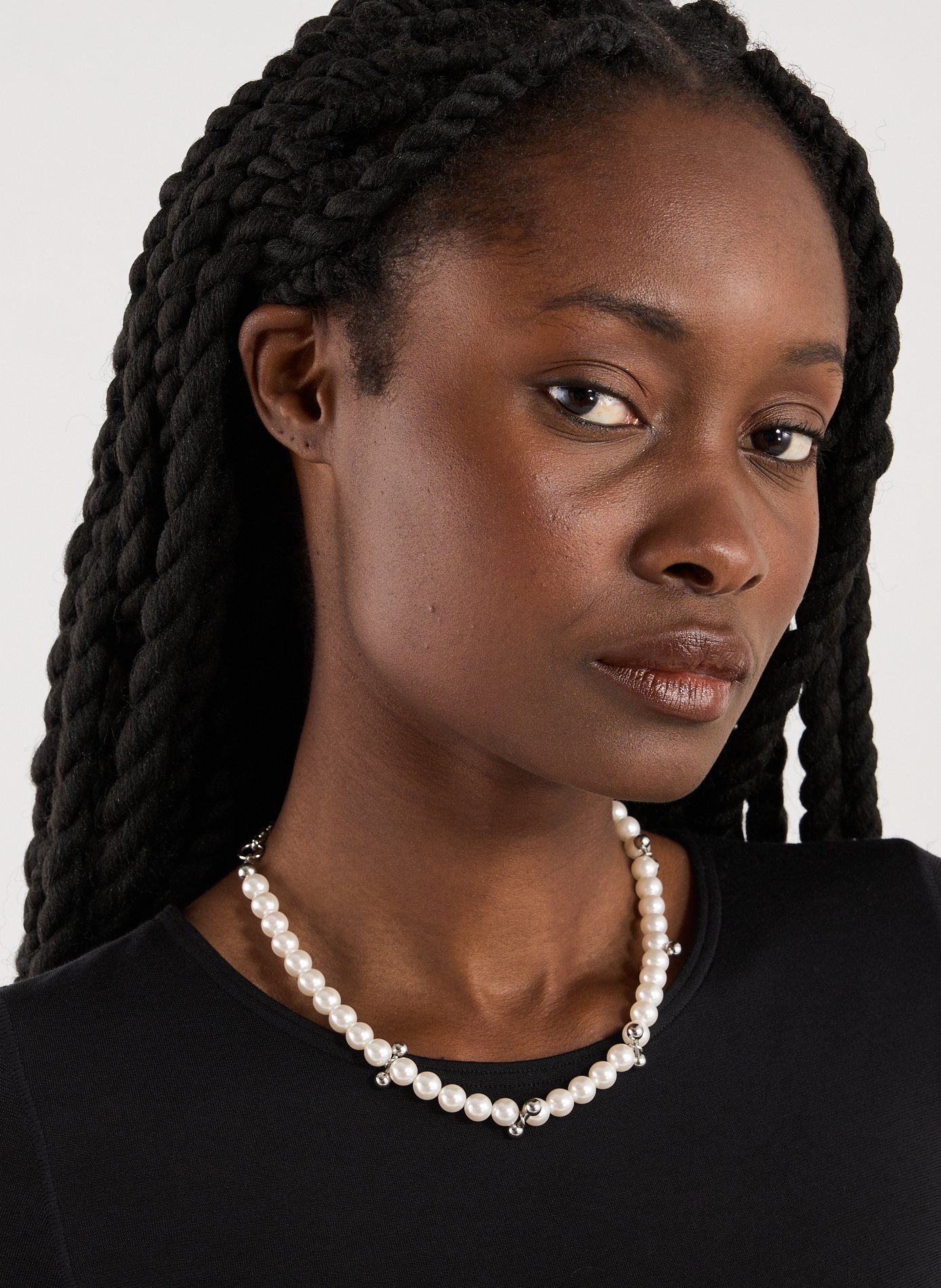 Collier de perles Tina JUSTINE CLENQUET Argent