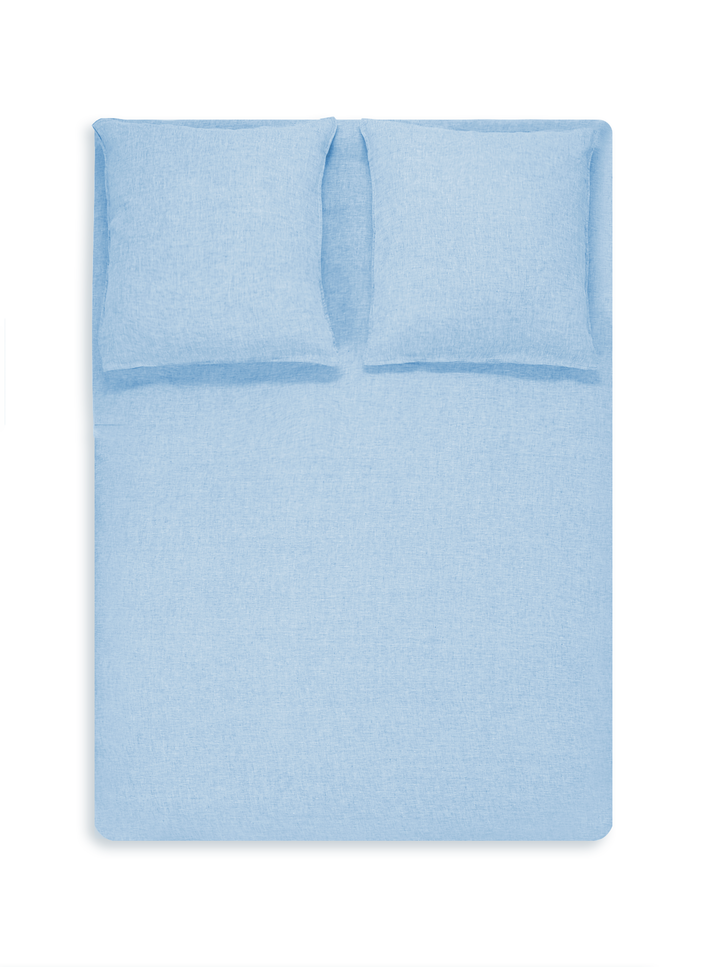 Housse de couette en lin lavé AU PRINTEMPS PARIS Bleu