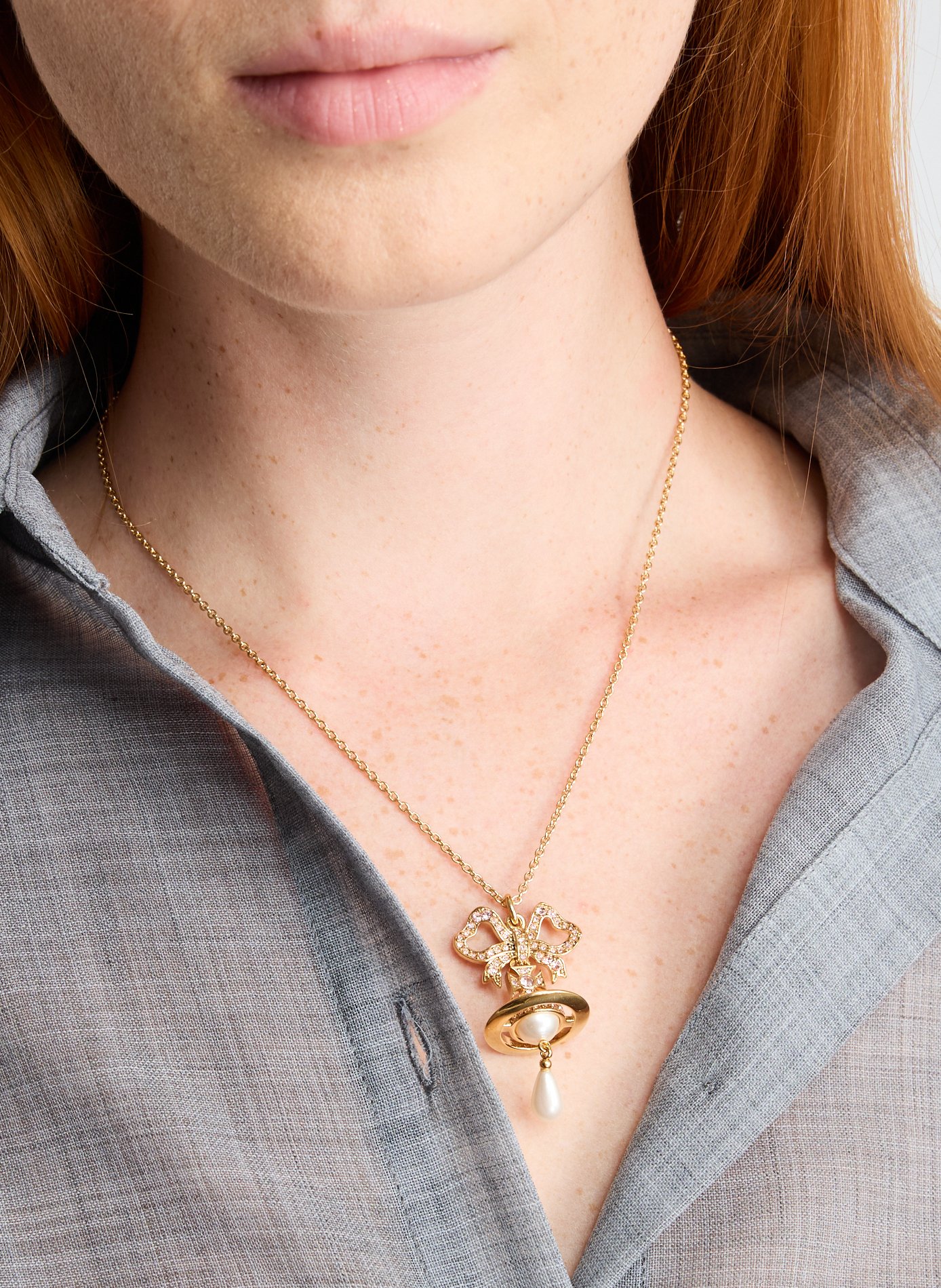 Rigoberta pearl pendant necklace VIVIENNE WESTWOOD Golden