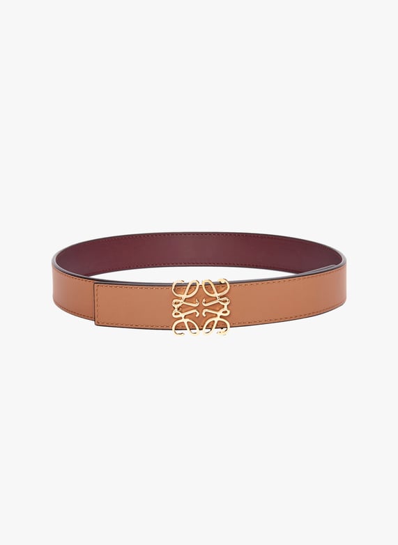 Ceinture réversible Anagram en cuir de veau | Rouge by LOEWE Ceinture réversible Anagram en cuir de veau Rouge