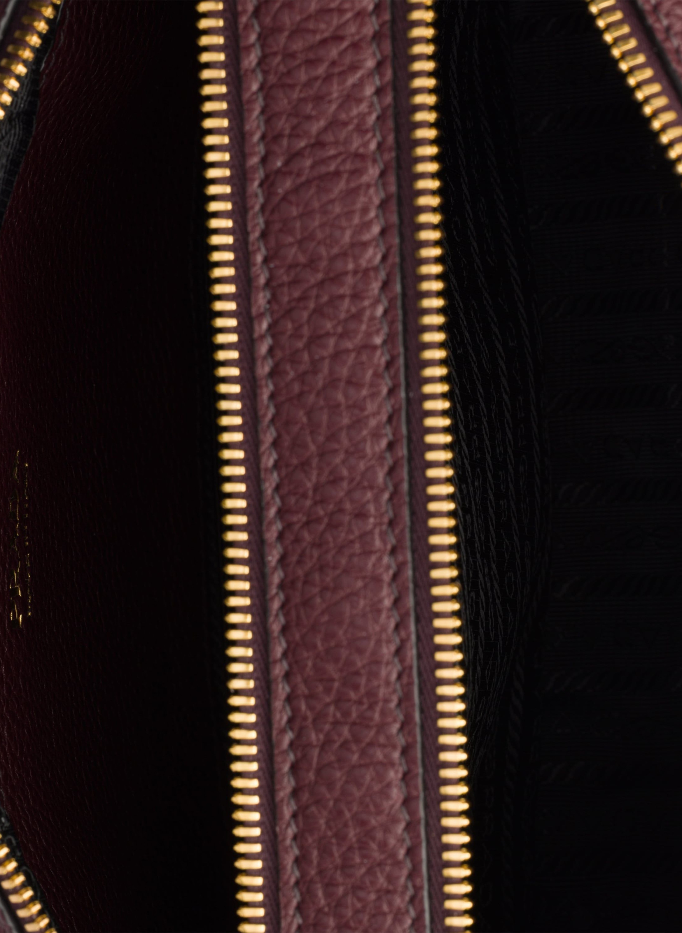 Petit sac à bandoulière en cuir PRADA Rouge