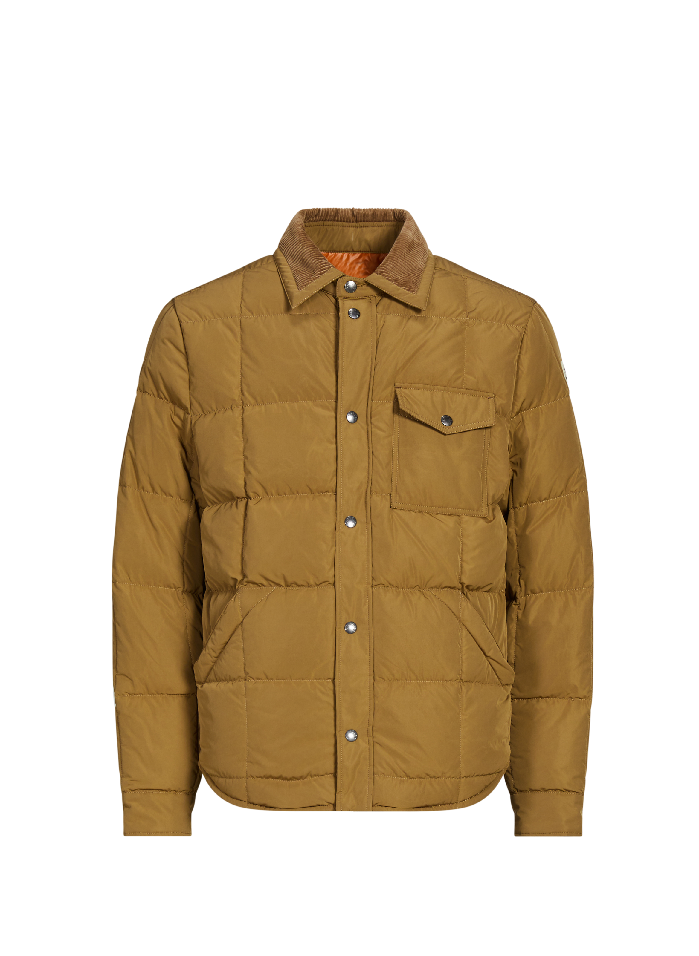 Quilted jacket with classic collar MONCLER Beige
