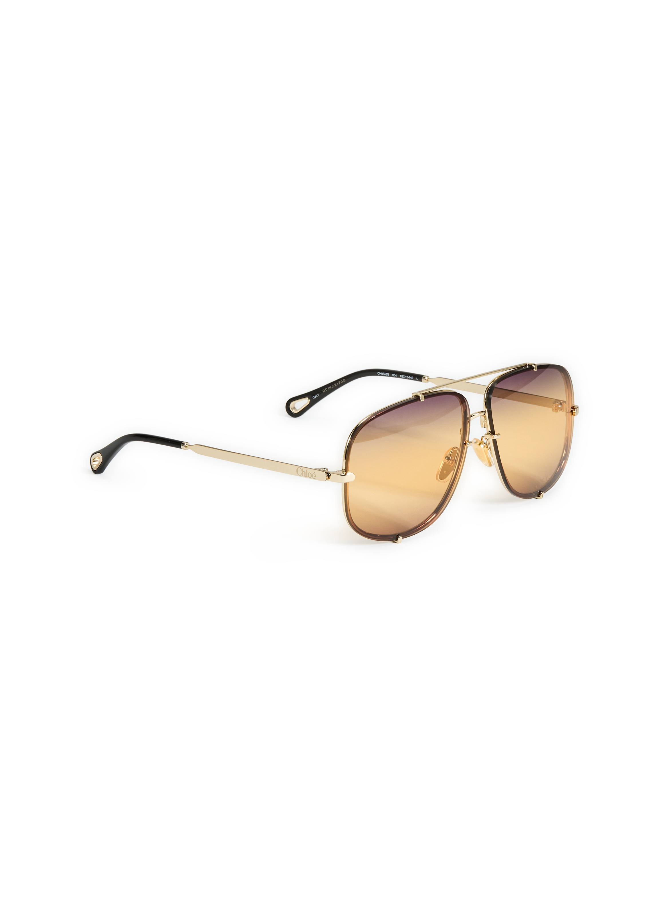 Lunettes de soleil aviateur CHLOÉ Doré