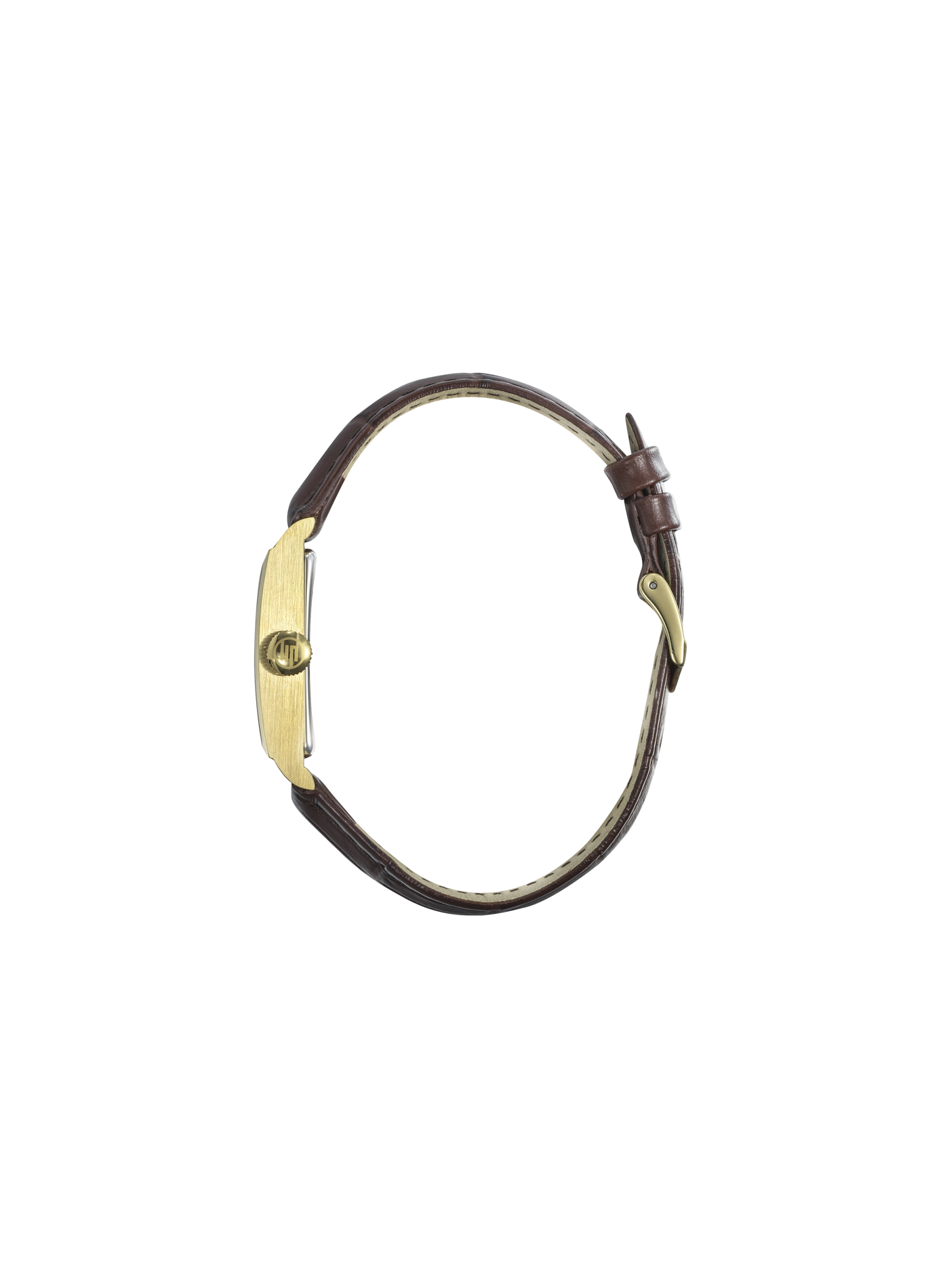 Montre à quartz en cuir LIP Argent