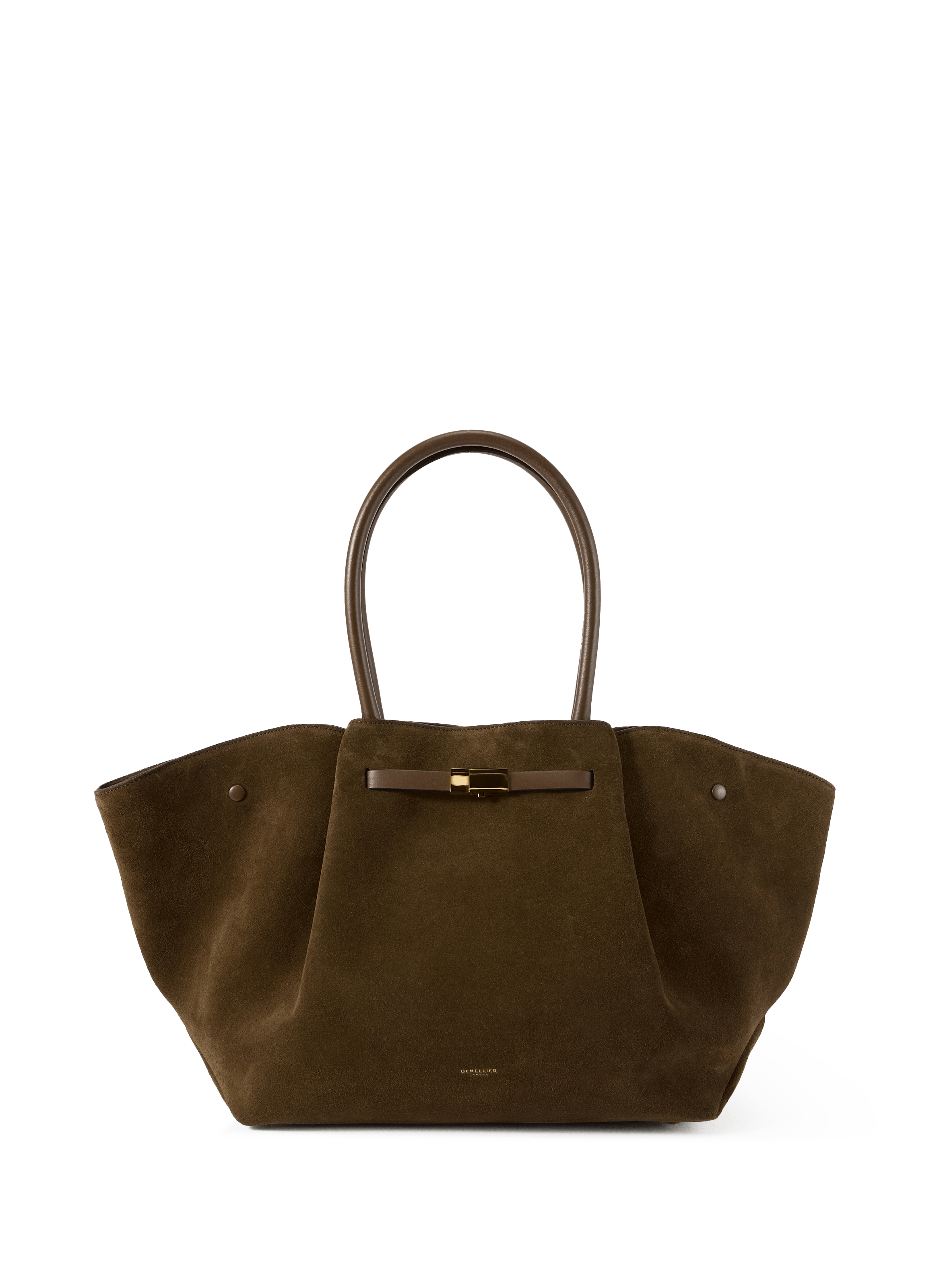 Bag New York in suede leather DEMELLIER LONDON Brown