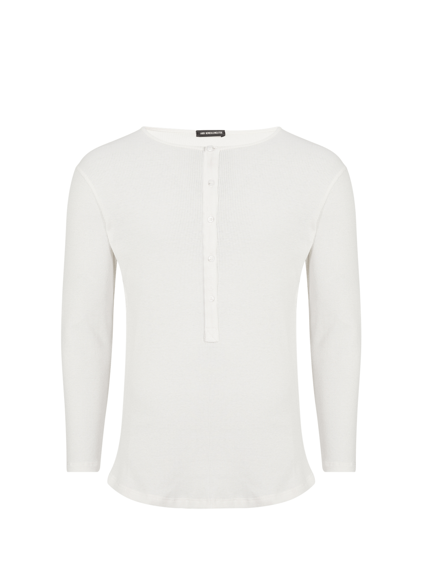 Cardigan Ilyas Serafino en coton ANN DEMEULEMEESTER Blanc