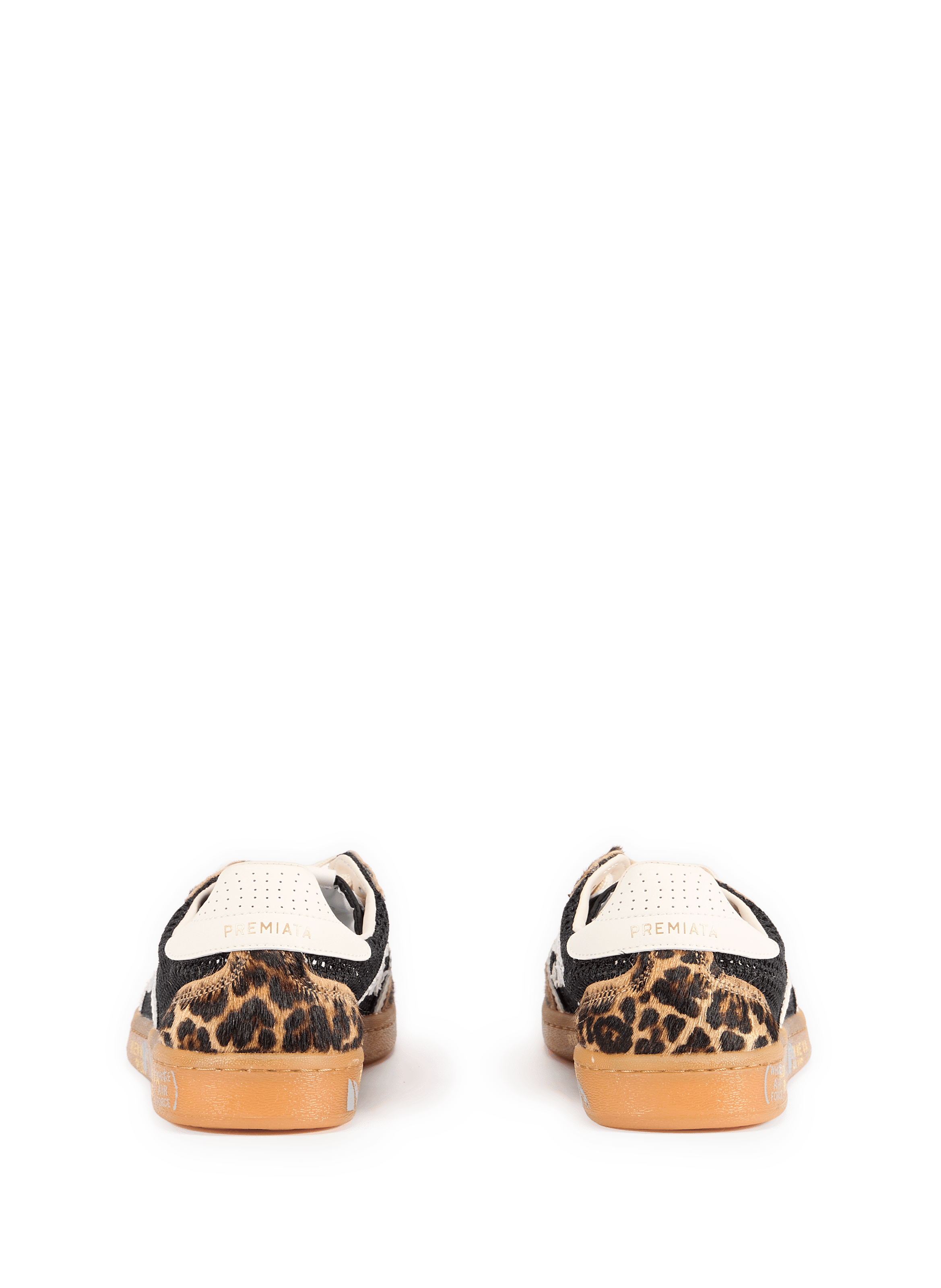 Baskets Bonnied perforées et léopard PREMIATA Noir