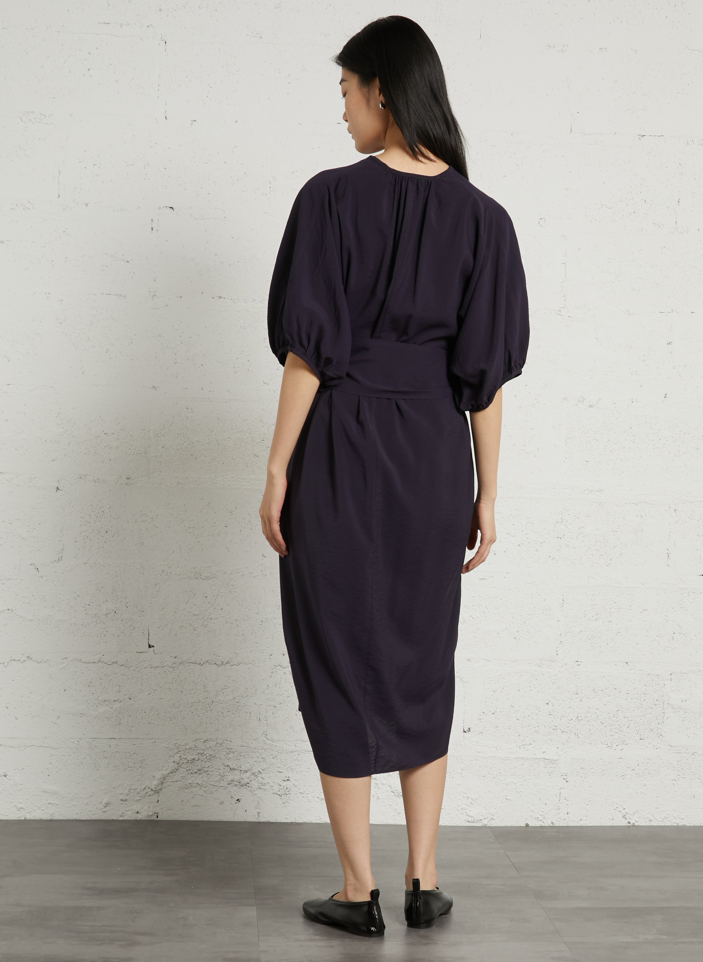 Robe longue col v alger SOEUR Violet