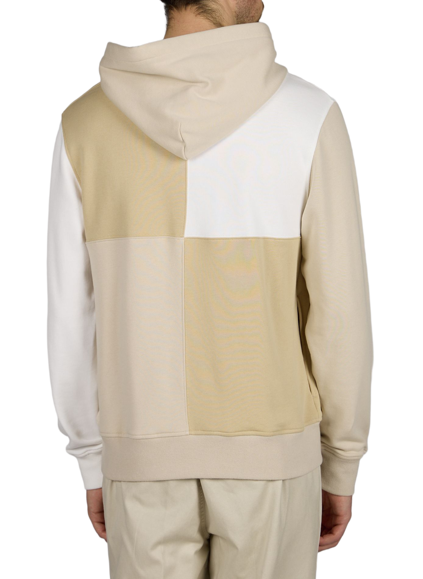 Sweat à capuche colorblock en coton EDEN PARK Bleu