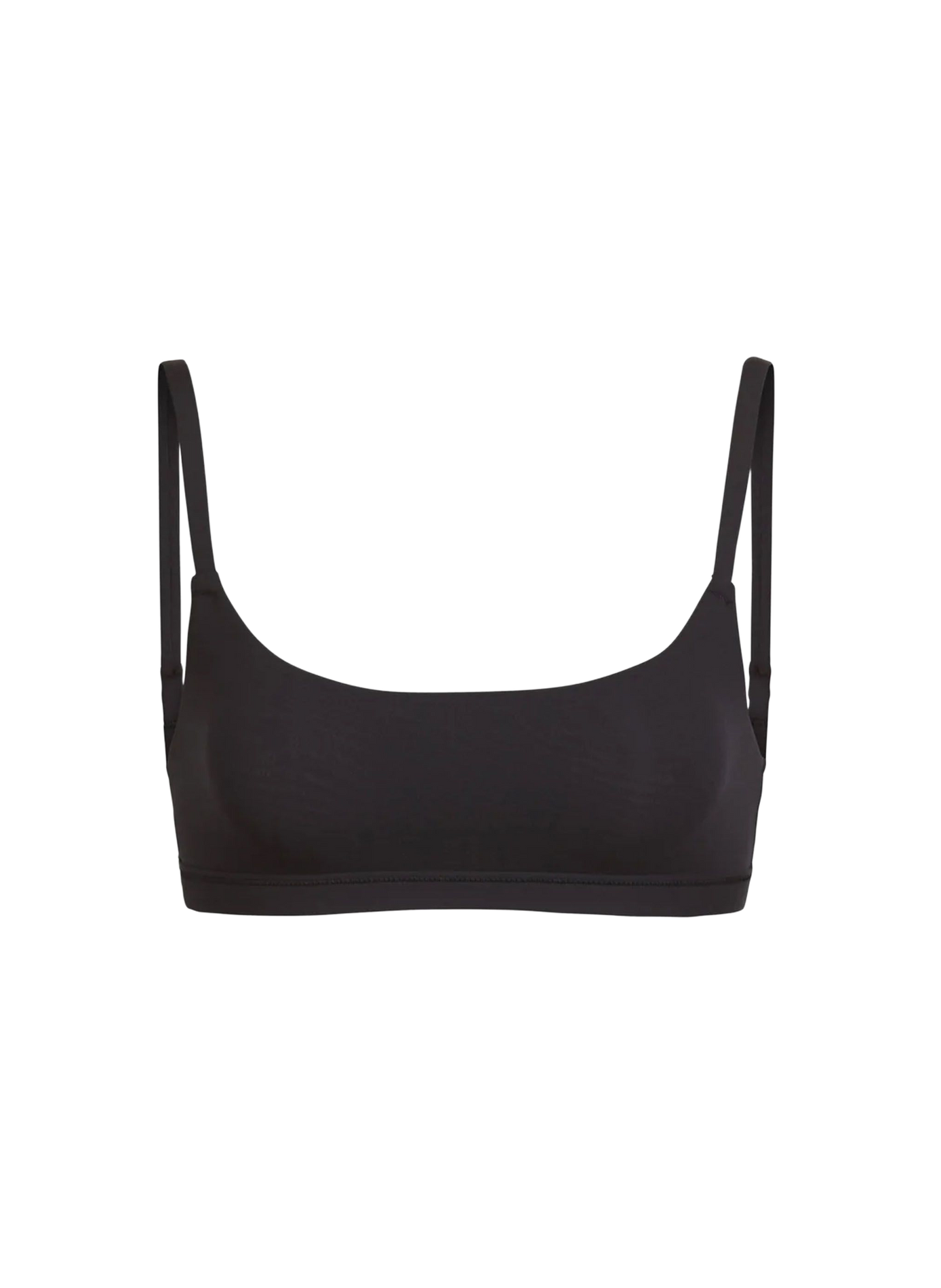 Solid bralette with adjustable straps SKIMS Black