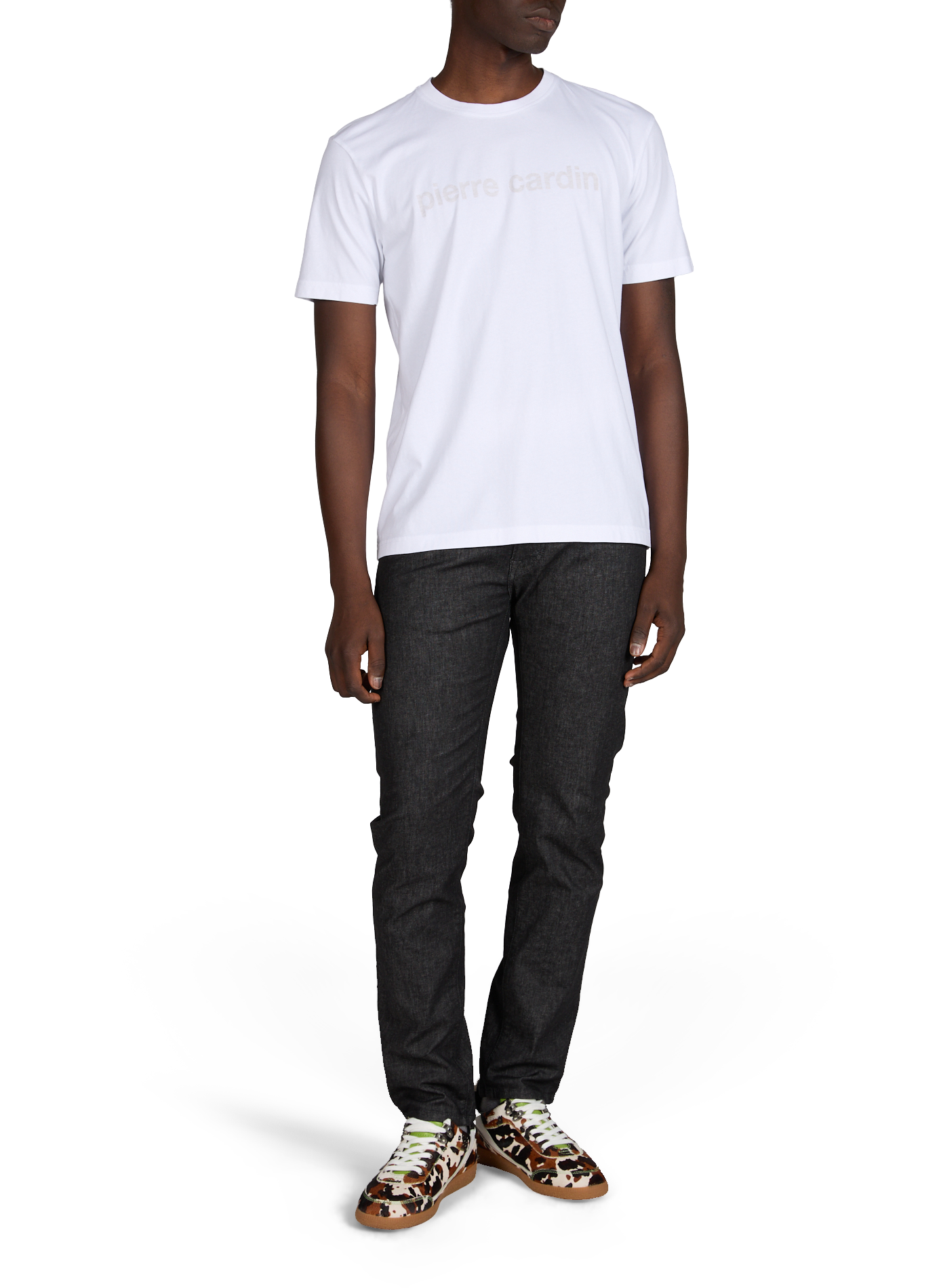 Maglietta a maniche corte in cotone PIERRE CARDIN Bianco
