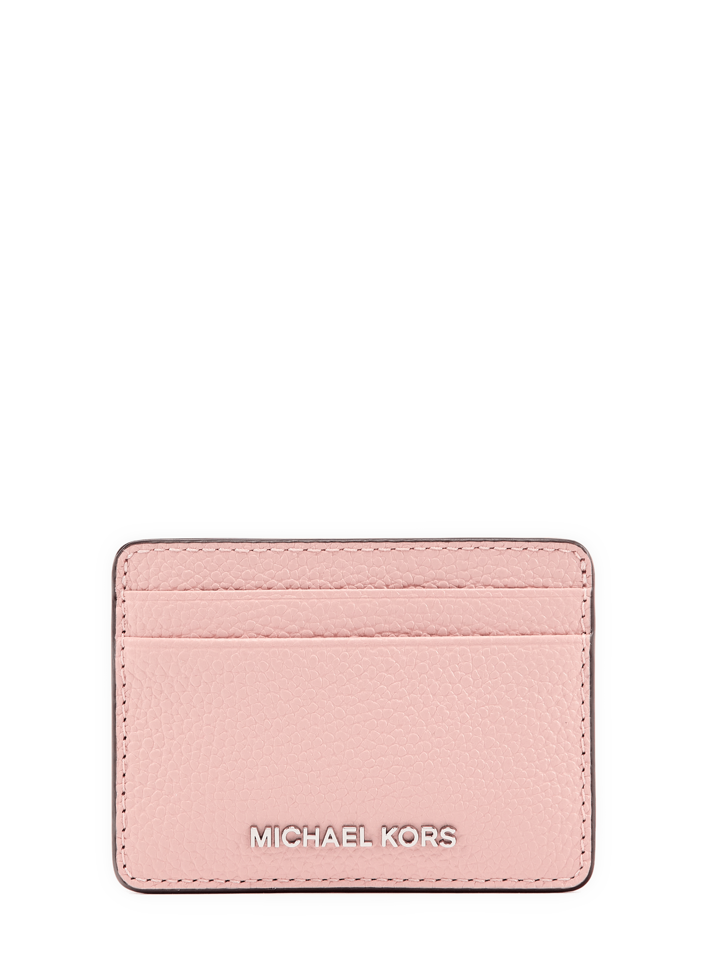 Kartenetui aus genarbtem Leder MICHAEL KORS Rosa