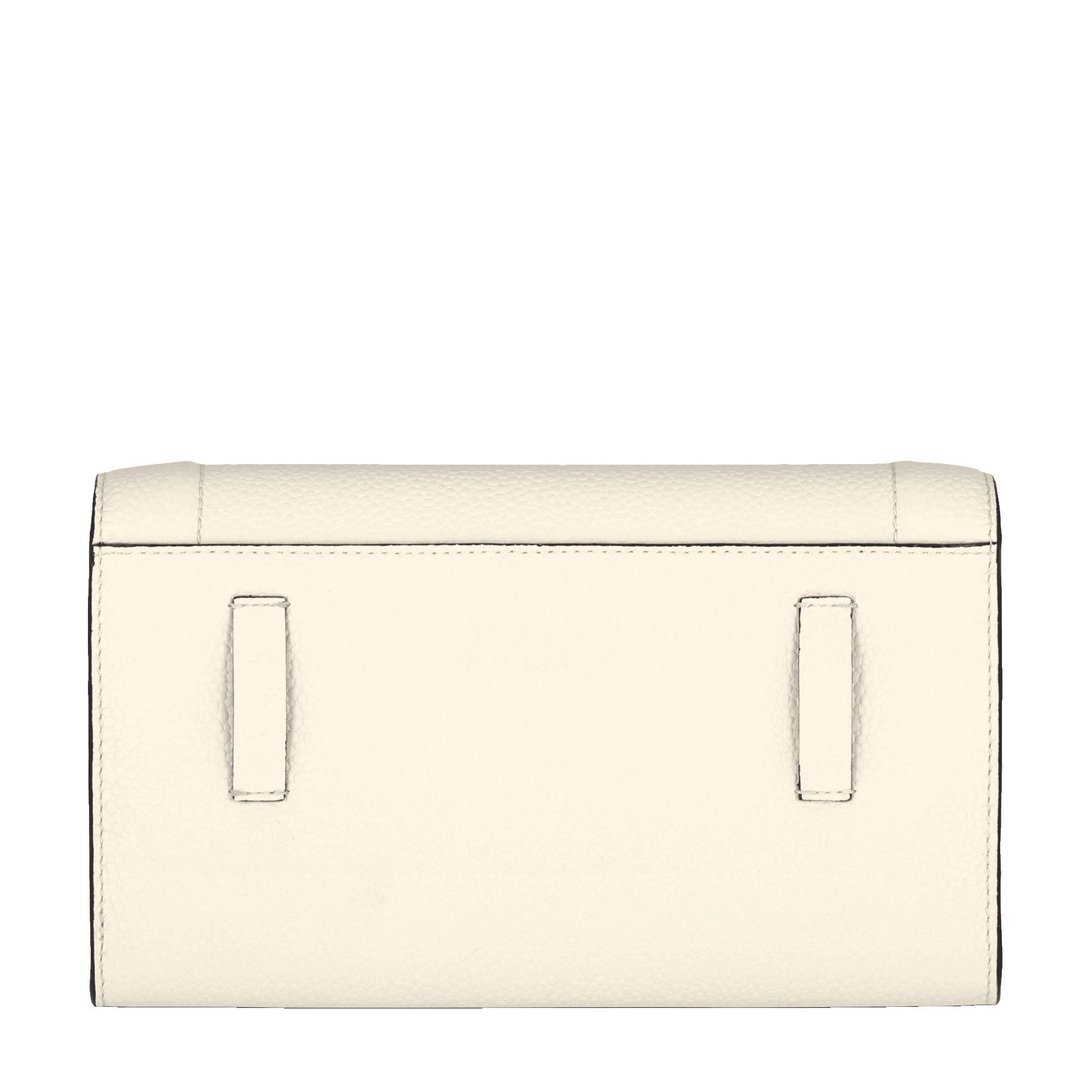 Portefeuille chaine ninon de lancel en cuirs de vachette graine & lisse LANCEL Blanc