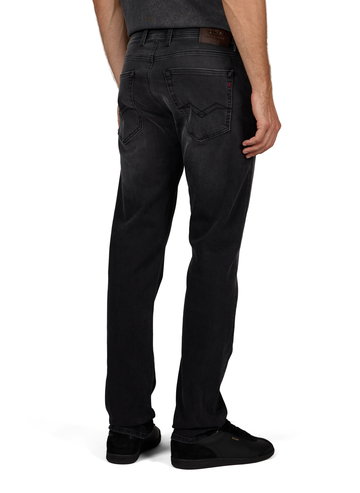 Grover straight fit jeans in blended cotton REPLAY Grey
