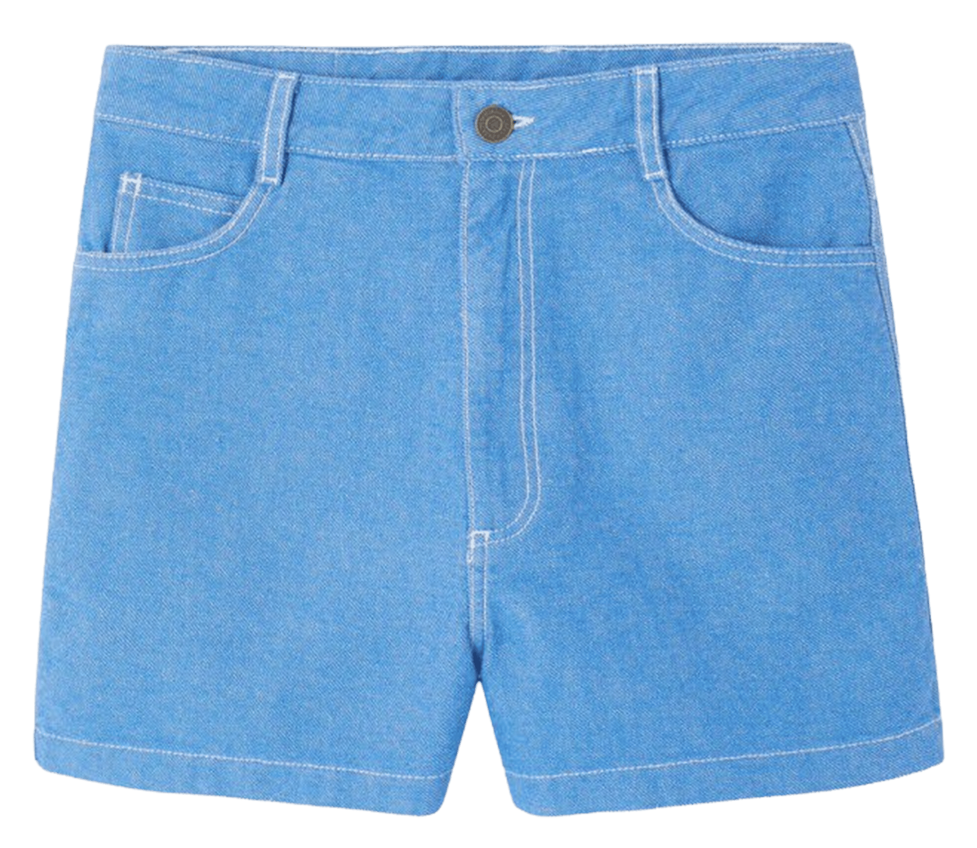 Short ajusté court uni pusway AMERICAN VINTAGE Bleu