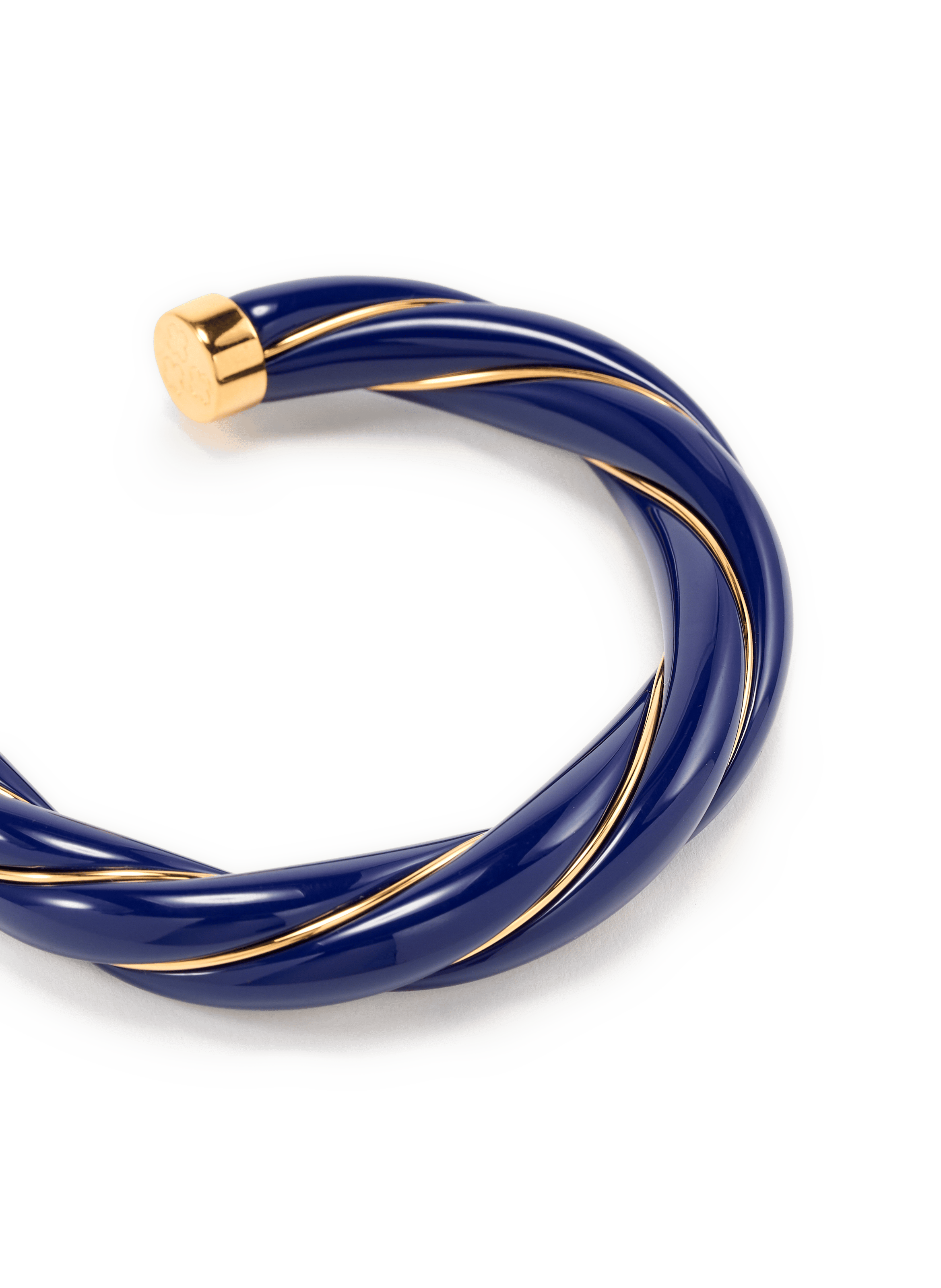 Twisted bangle bracelet AURELIE BIDERMANN Blue