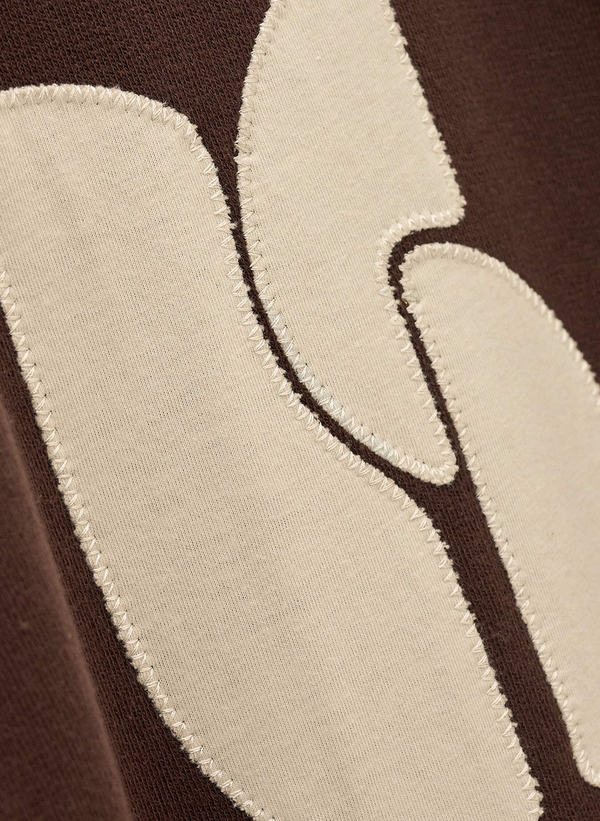 Grote sweater met bedrukt logo in een katoenmix bart BA&SH Bruin