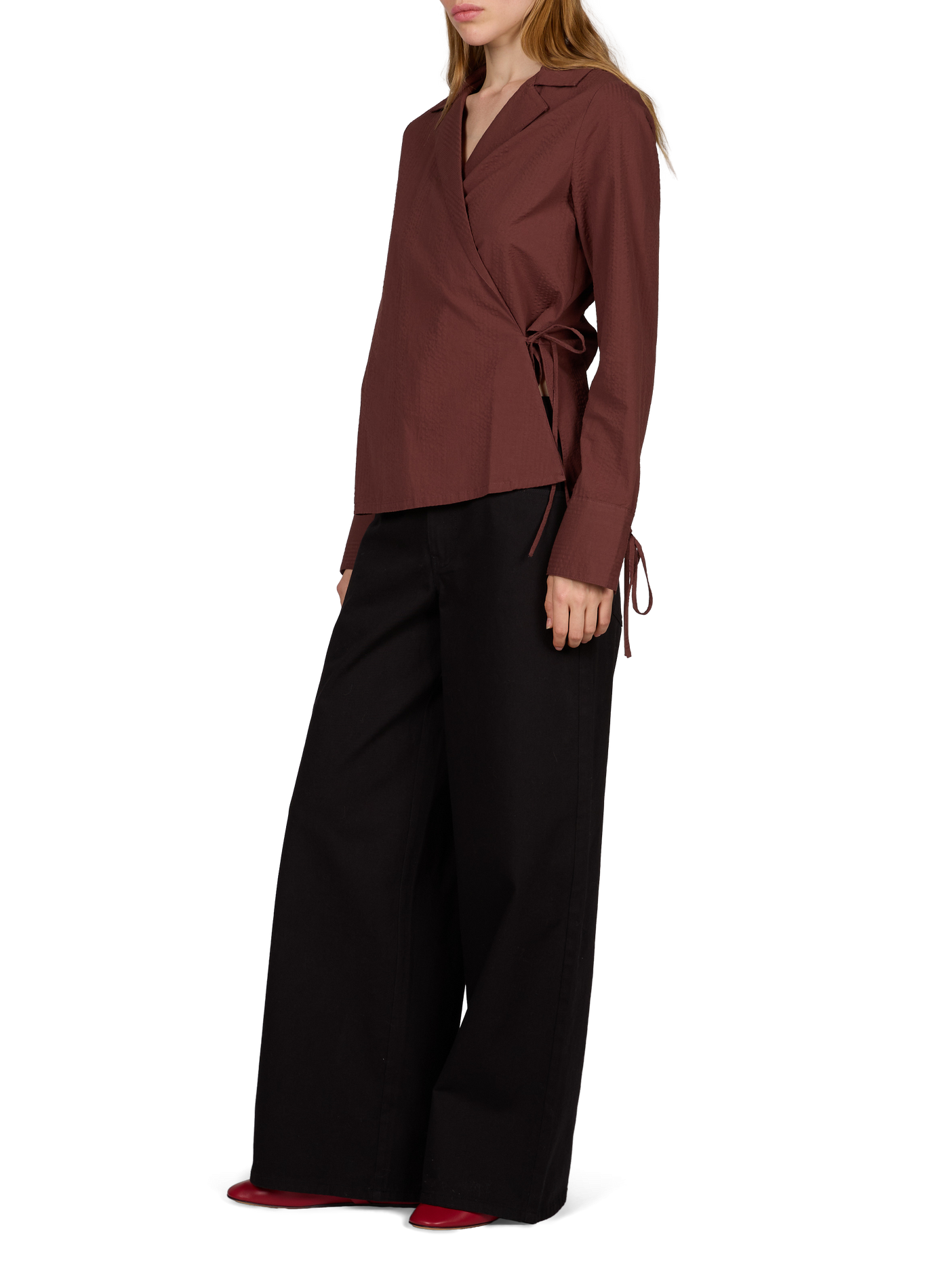 Jeans Hedda in großer hoher Taille aus Baumwolle THINKING MU Schwarz