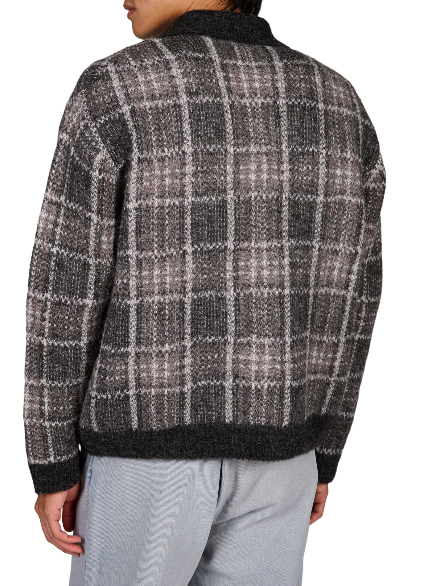 Oversized checkered wool blend vest OUR LEGACY Multicolour