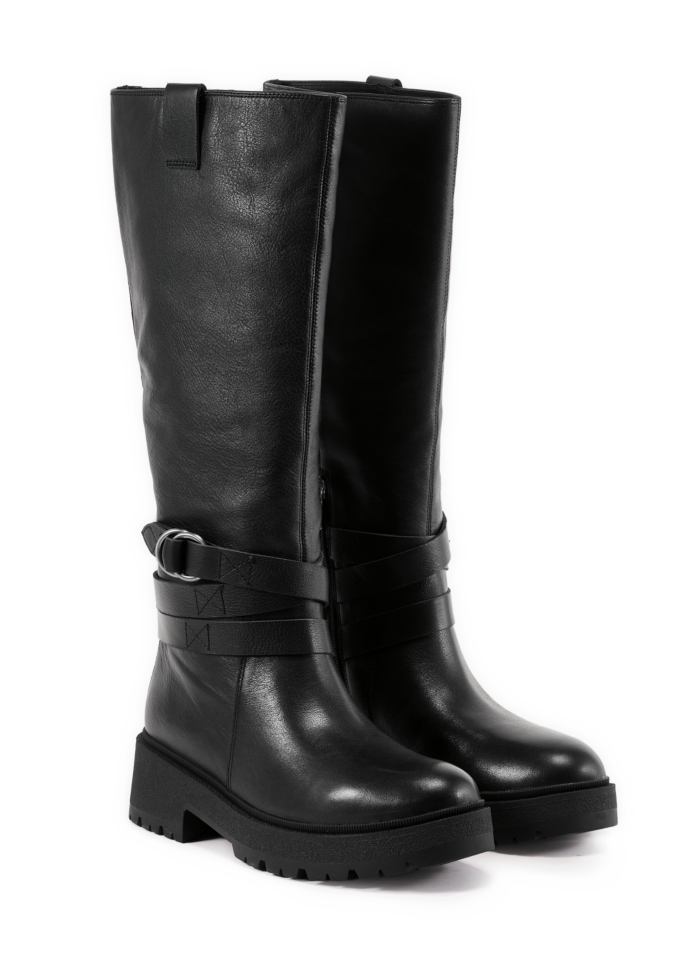 Bottes en cuir GEOX Schwarz